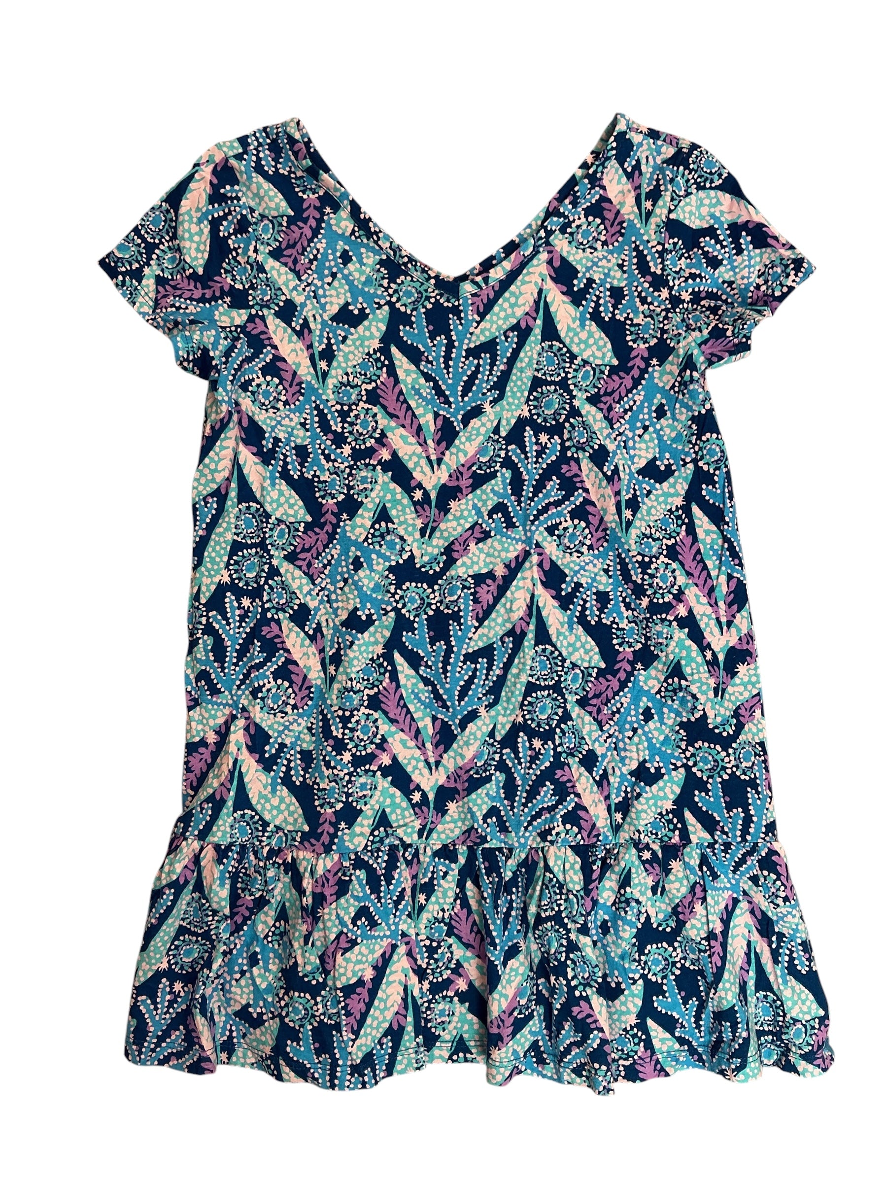 Lilly Pulitzer Girls Kids Mini Camilla Dress Barton Blue Star Gazing - Size M (6-7)