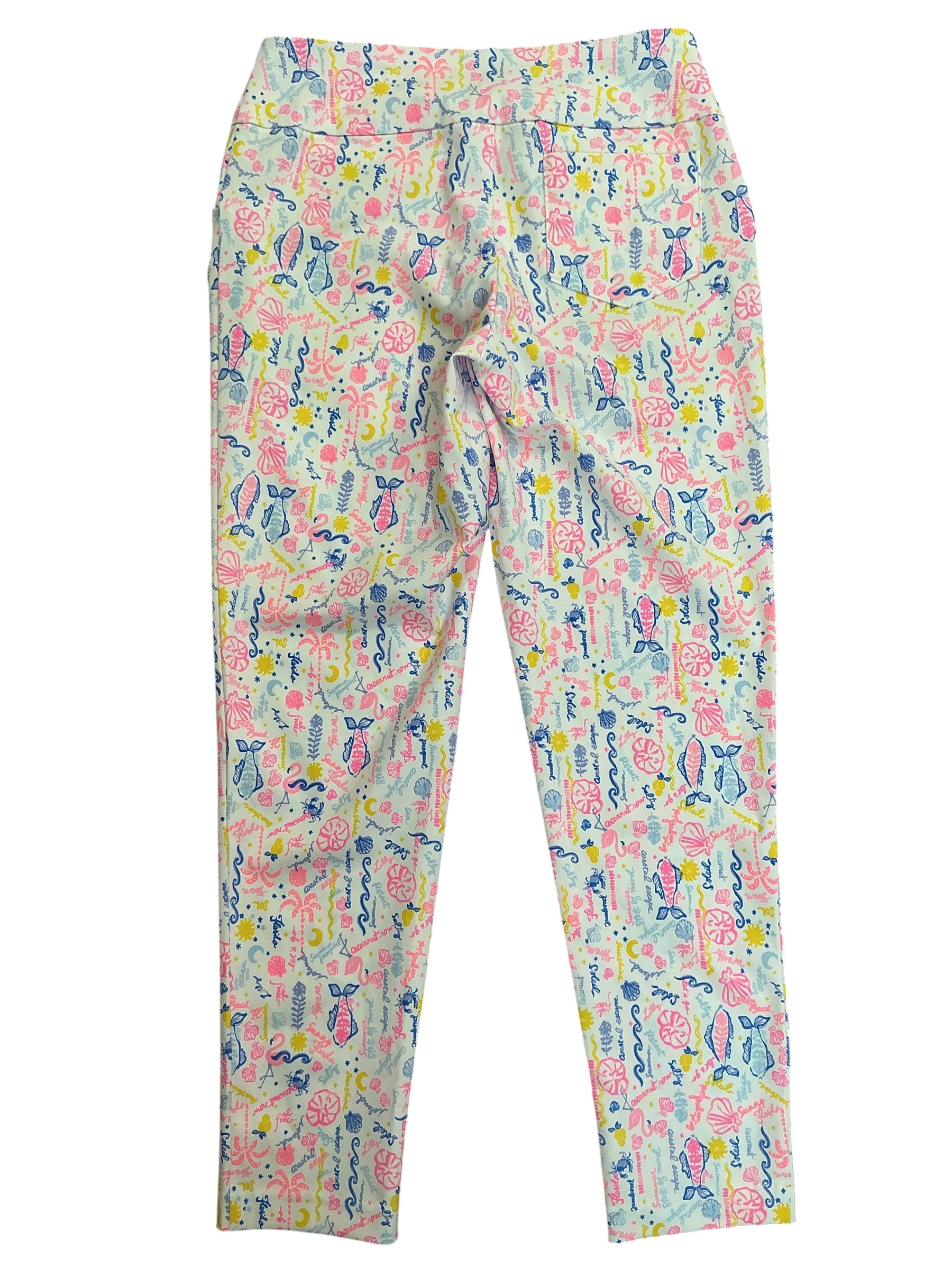 Lilly Pulitzer Luxletic Corso Pants Multi Summer Serenade Golf - Size 6
