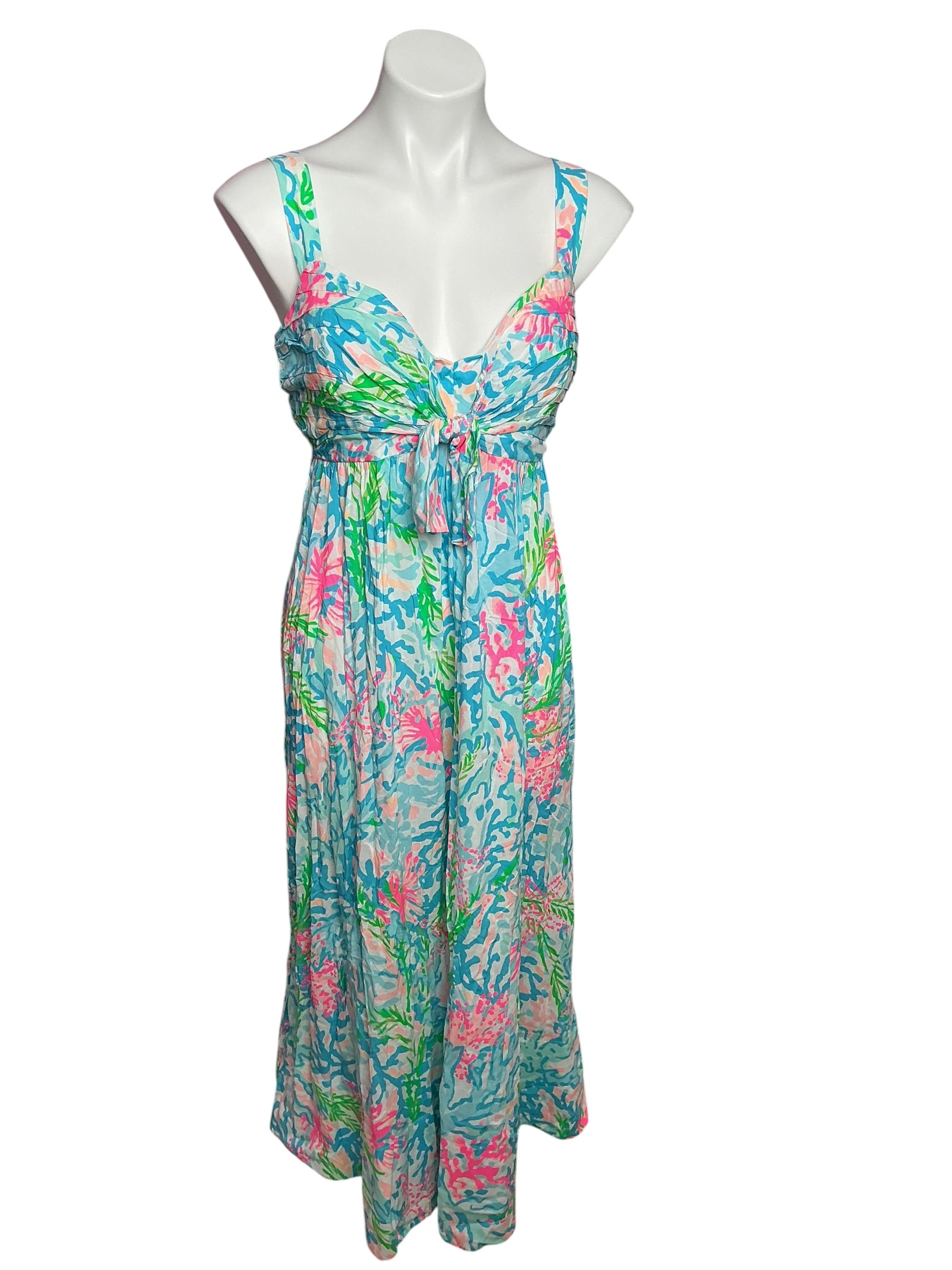Lilly Pulitzer NWT Sabrinah Midi Dress Multi Coral Bay - Size 16