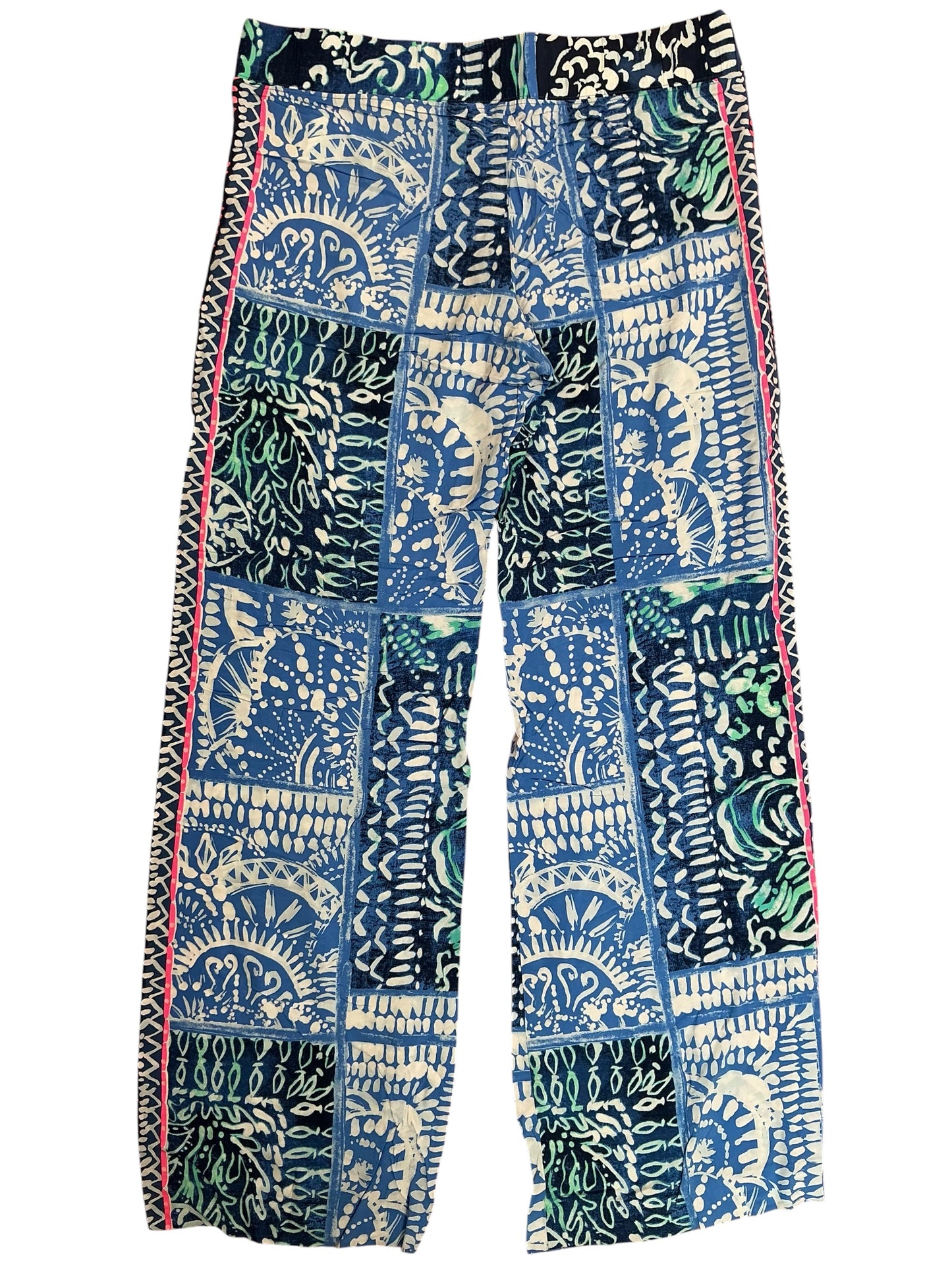 Lilly Pulitzer Bal Harbour Palazzo Pants Deep Indigo Leied Back - Size M
