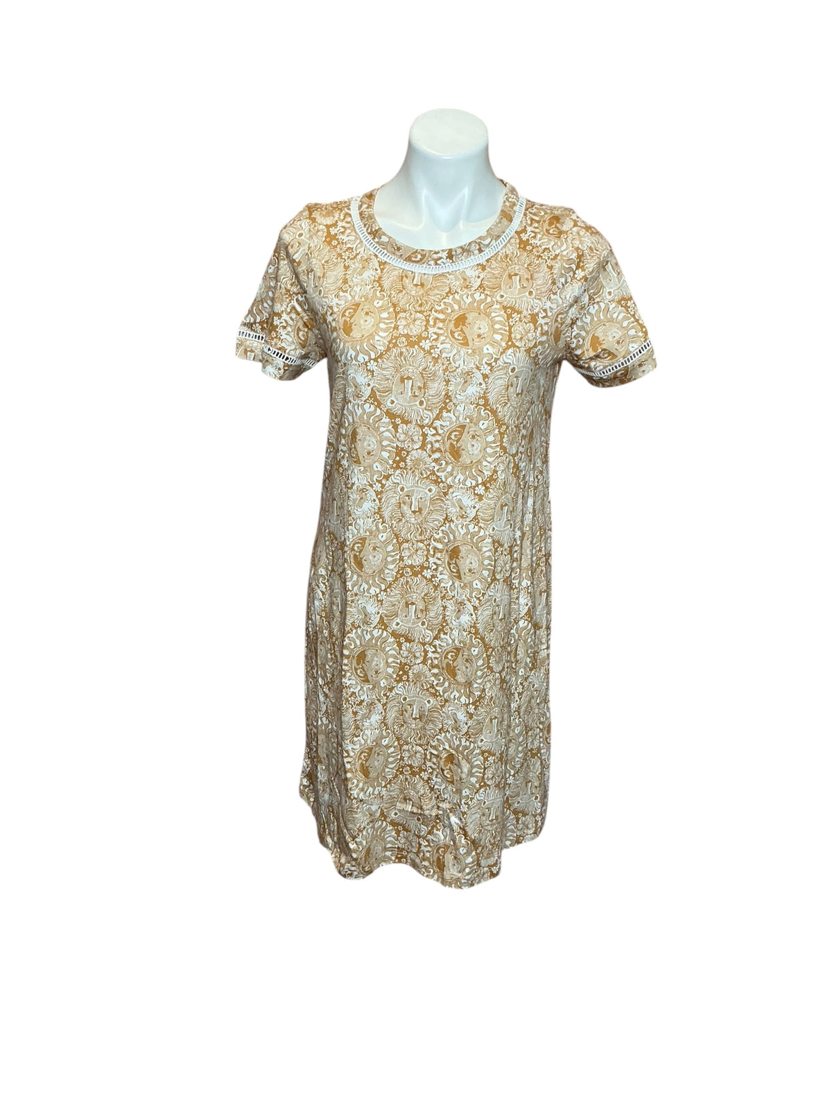 Lilly Pulitzer NWT Cody Short Sleeve Dress Iced Latte Lil Jim’s Stuff - Size S