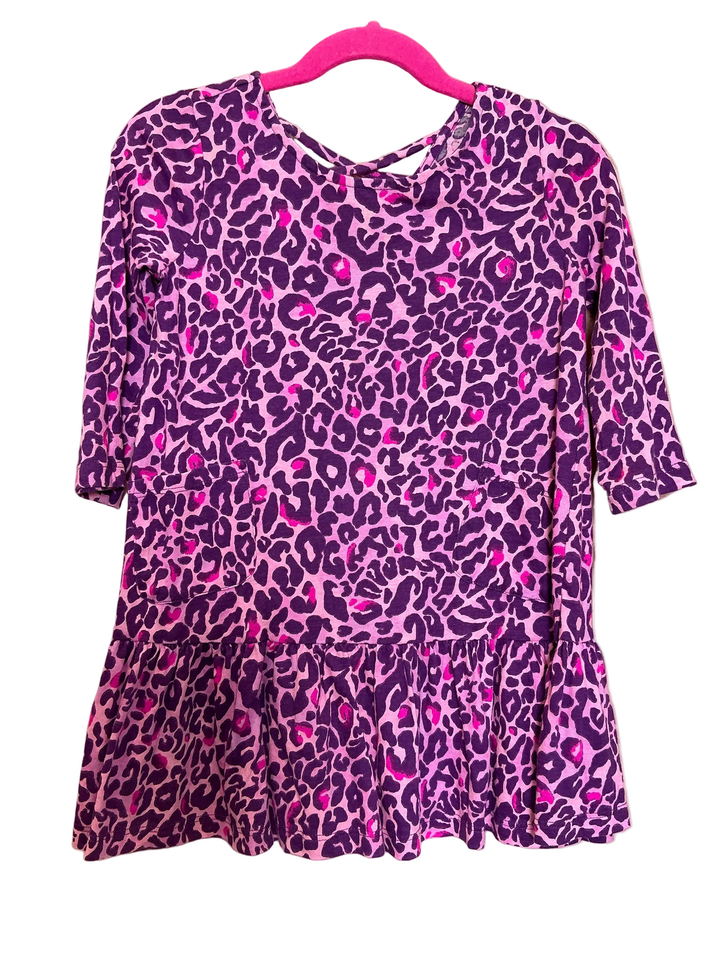 Lilly Pulitzer Girls Mini Jena Dress - My Favorite Spot - Purple Berry - Size S