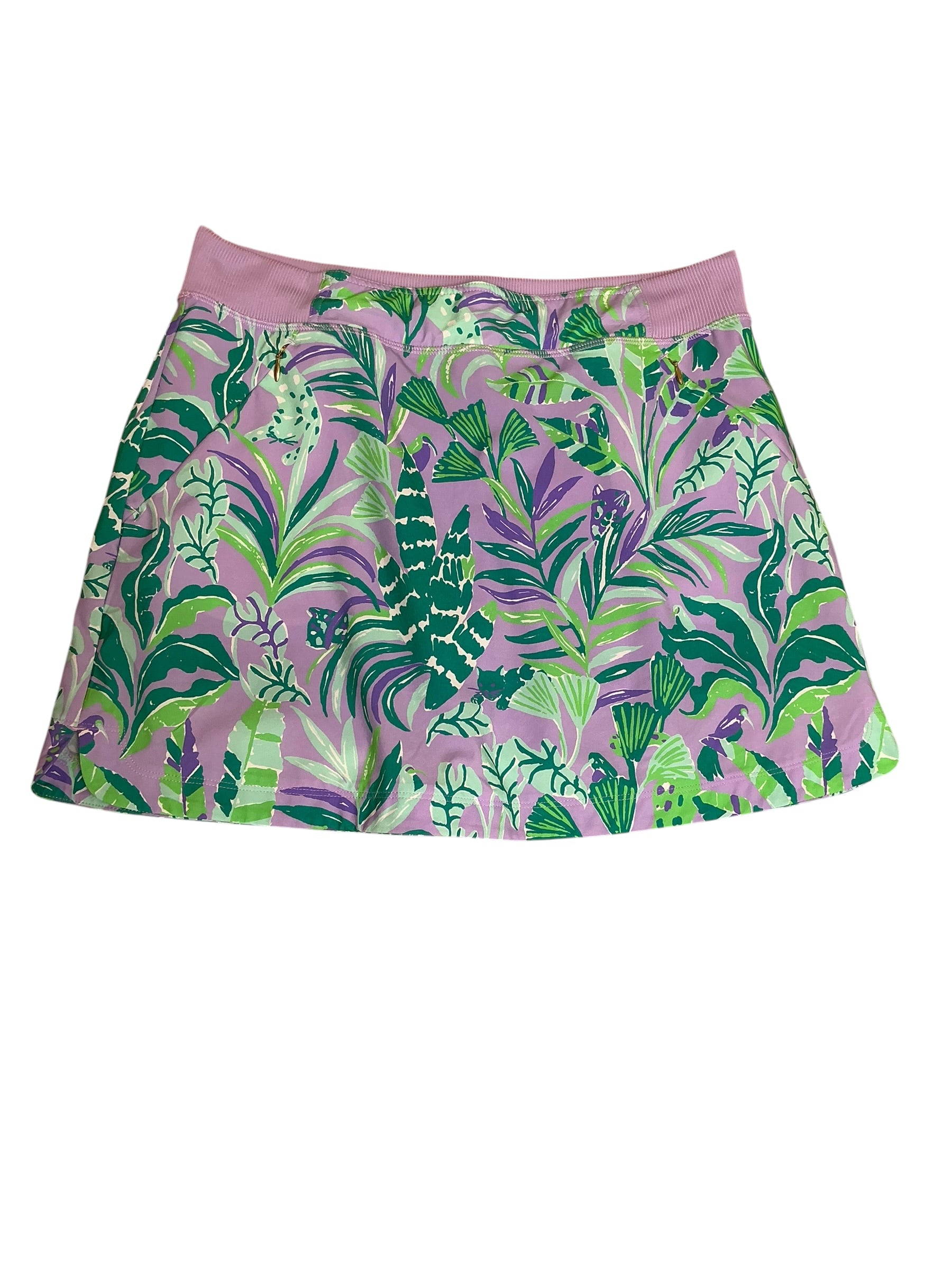 Lilly Pulitzer UPF 50+ Luxletic Run Around Skort Purple Iris On The Chase - Size M