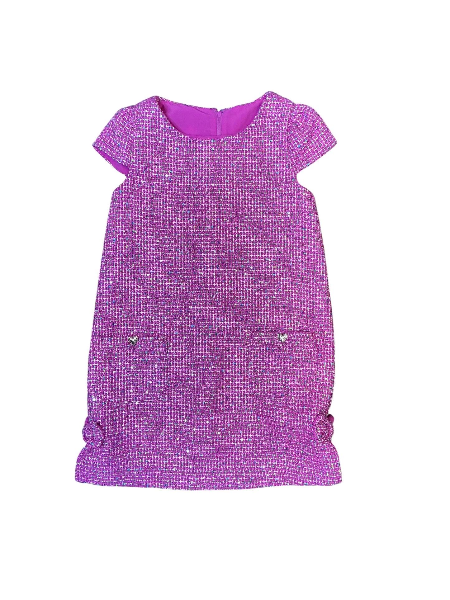 Lilly Pulitzer Girls Little Lilly Short Sleeve Shift Dress - Size 8