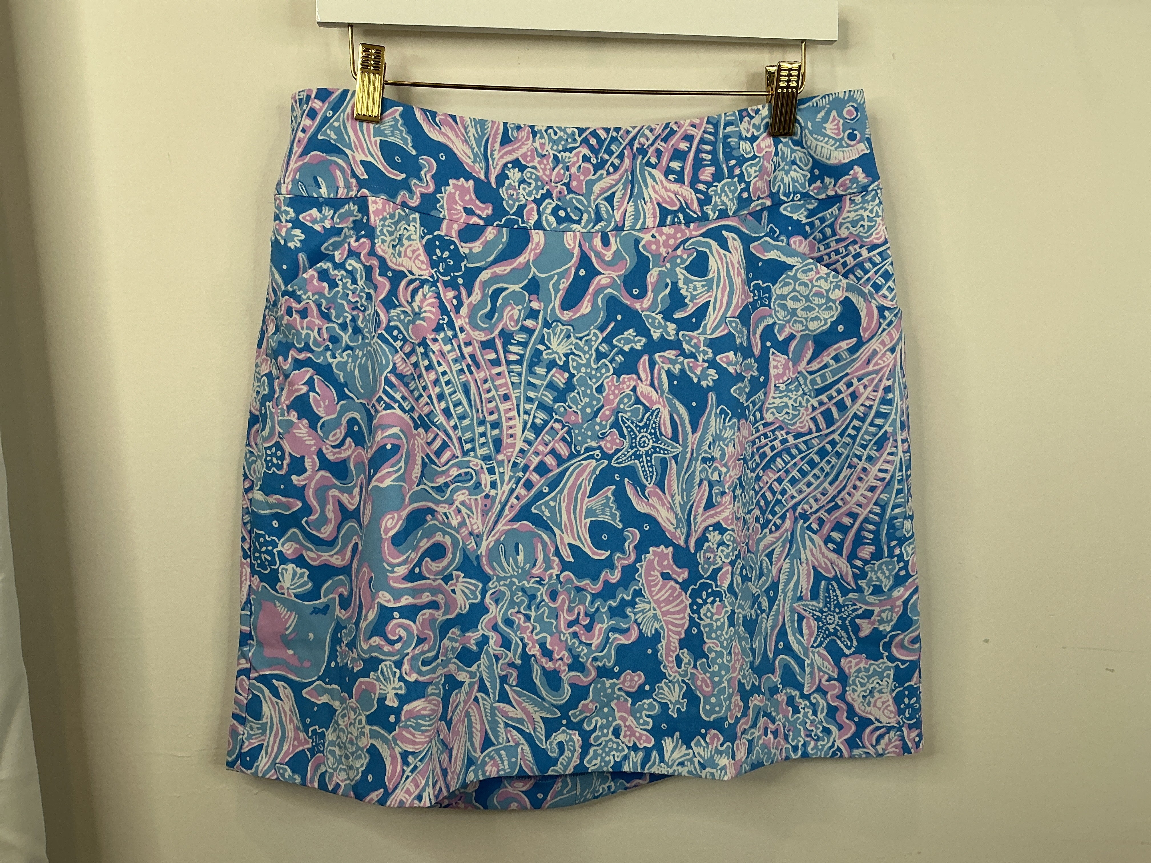Lilly Pulitzer NWT Jonas Skort Boca Blue Sea What I Sea - Size 12
