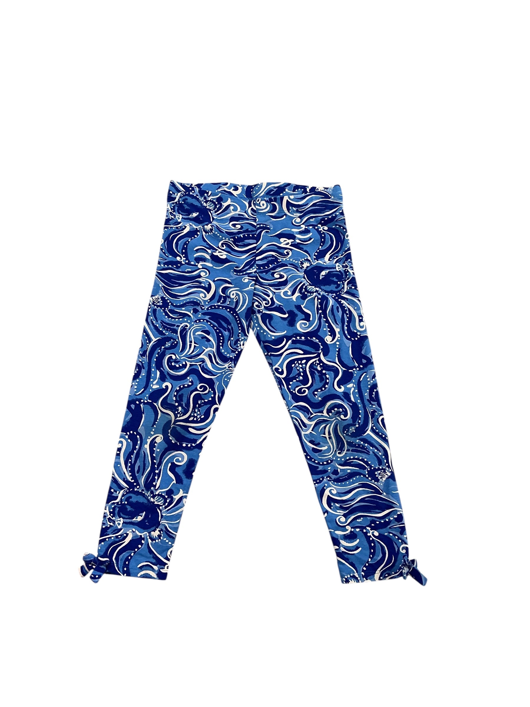 Lilly Pulitzer - Maia Leggings - Coastal Blue Whispurr South Ocean - Girls Size XL
