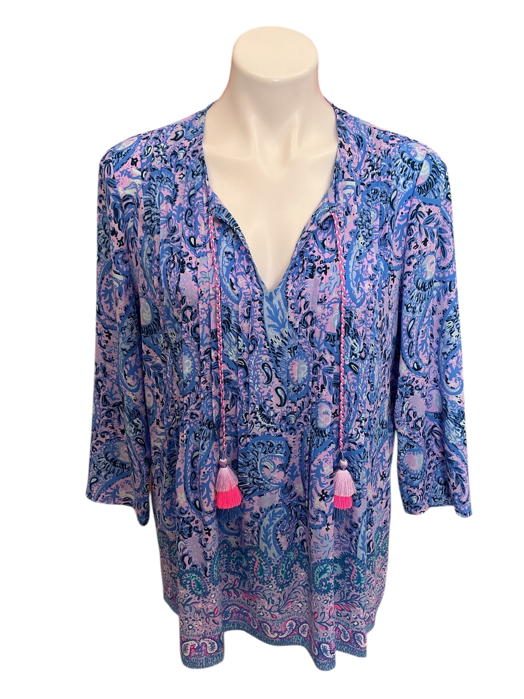 Lilly Pulitzer Marilina Tunic Hello Sunshine - Size M