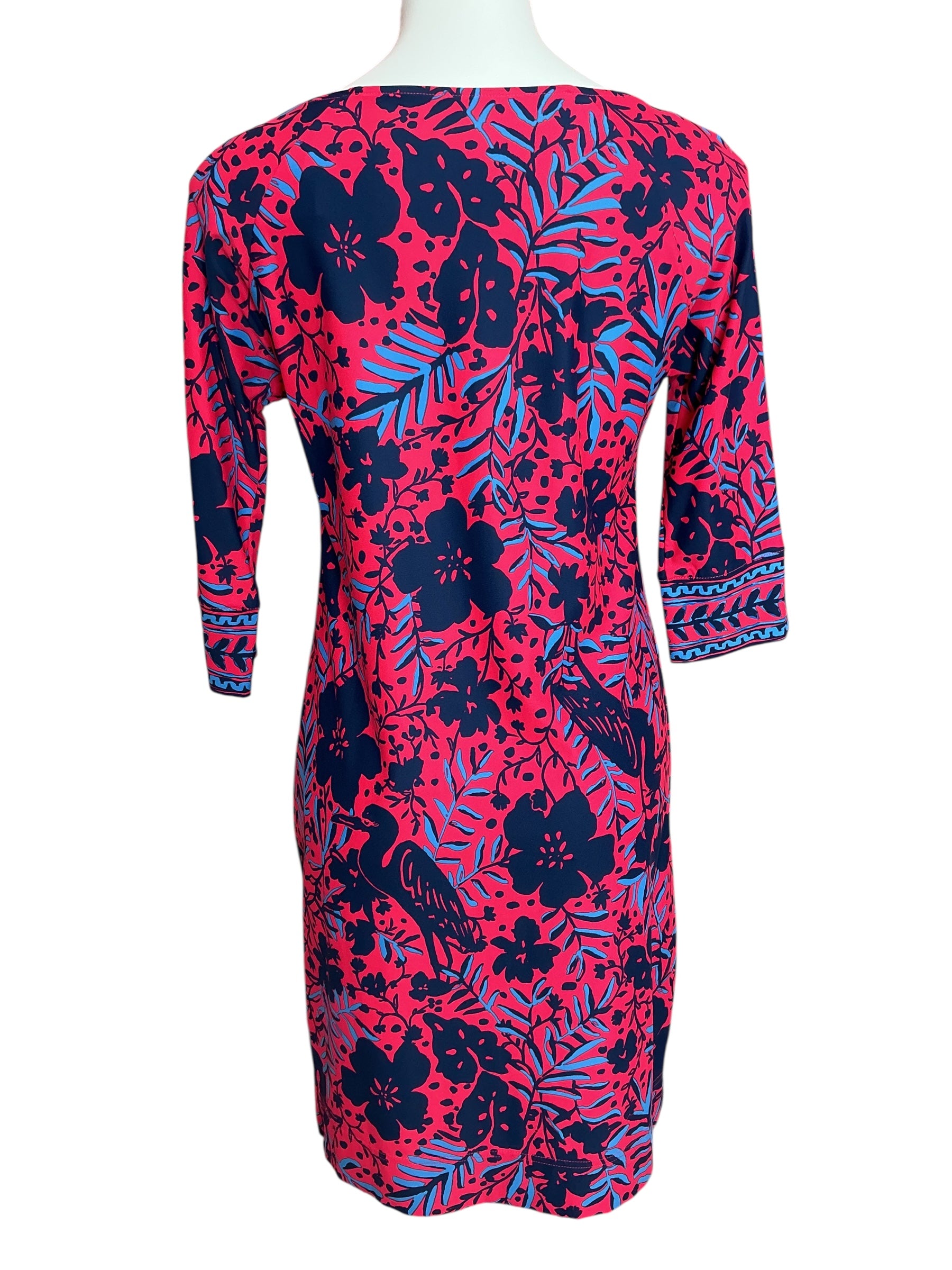 Lilly Pulitzer Braeden UPF 50+ ChillyLilly Braedyn Ruby Red Heron My Own Engineered - Size XS