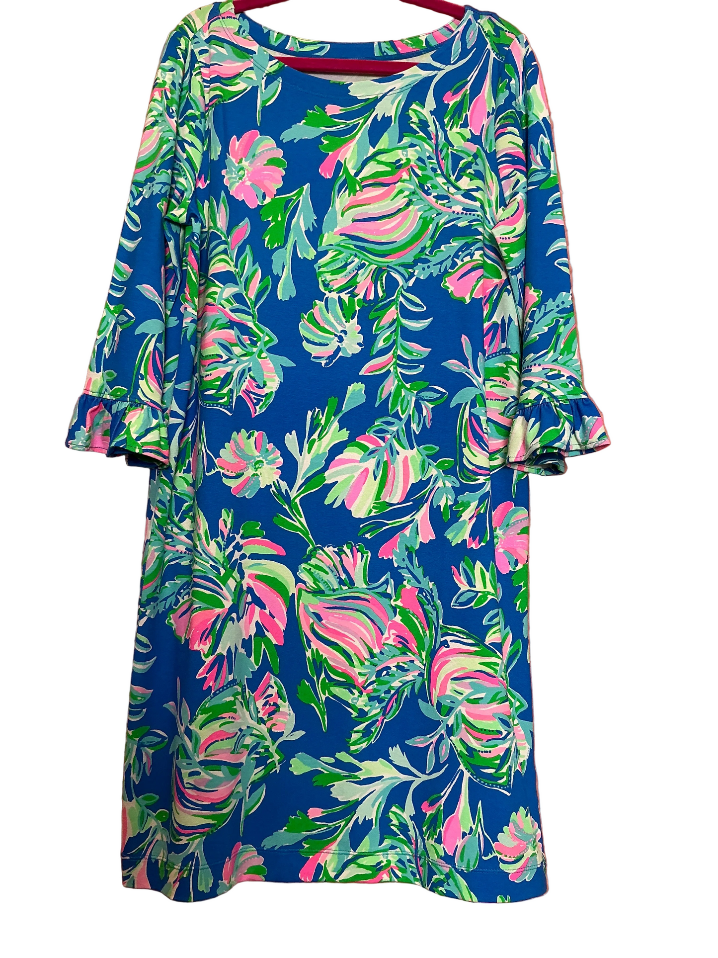 Lilly Pulitzer NWT - Kids Sophie Dress - Blue Flame - Size XL