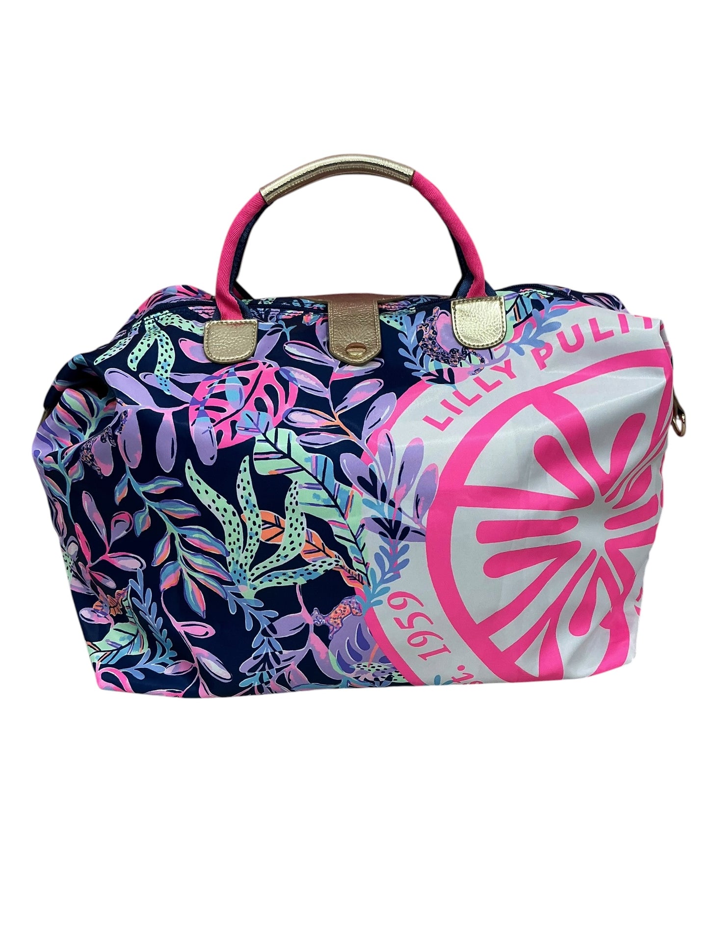 Lilly Pulitzer Whitleigh Packable Weekender Bag Pink Isle Lil Earned Stripes