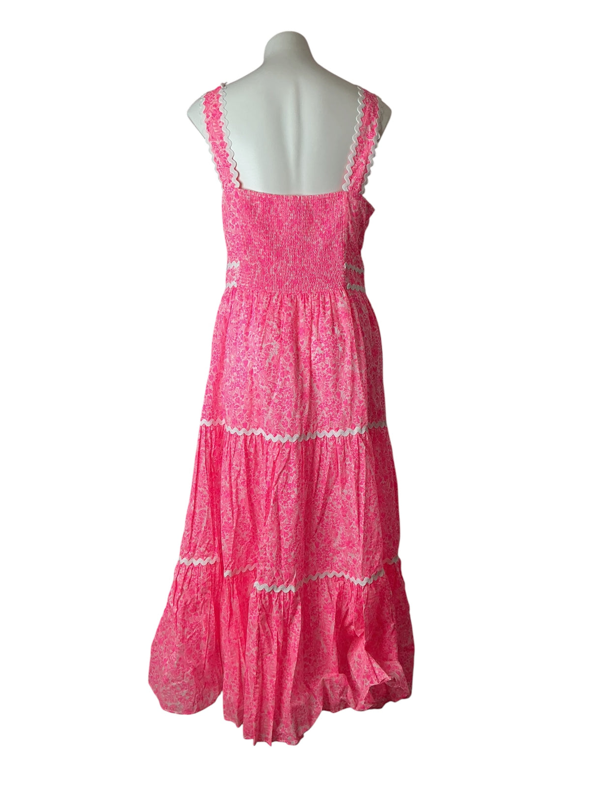 Lilly Pulitzer NWT Pollie Cotton Midi Dress Pink Shandy Invest A Gator - Size 14