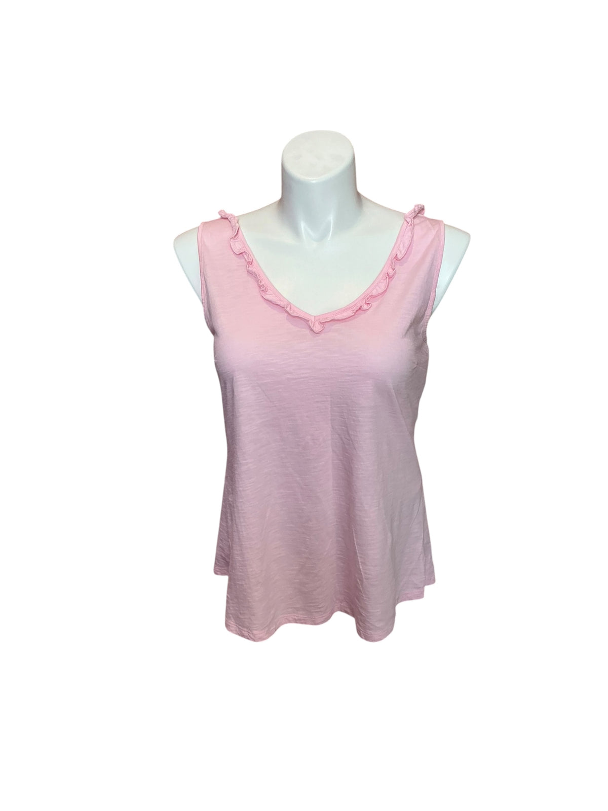 Lilly Pulitzer Gigi Ruffle Tank Top Pink Muse - Size L