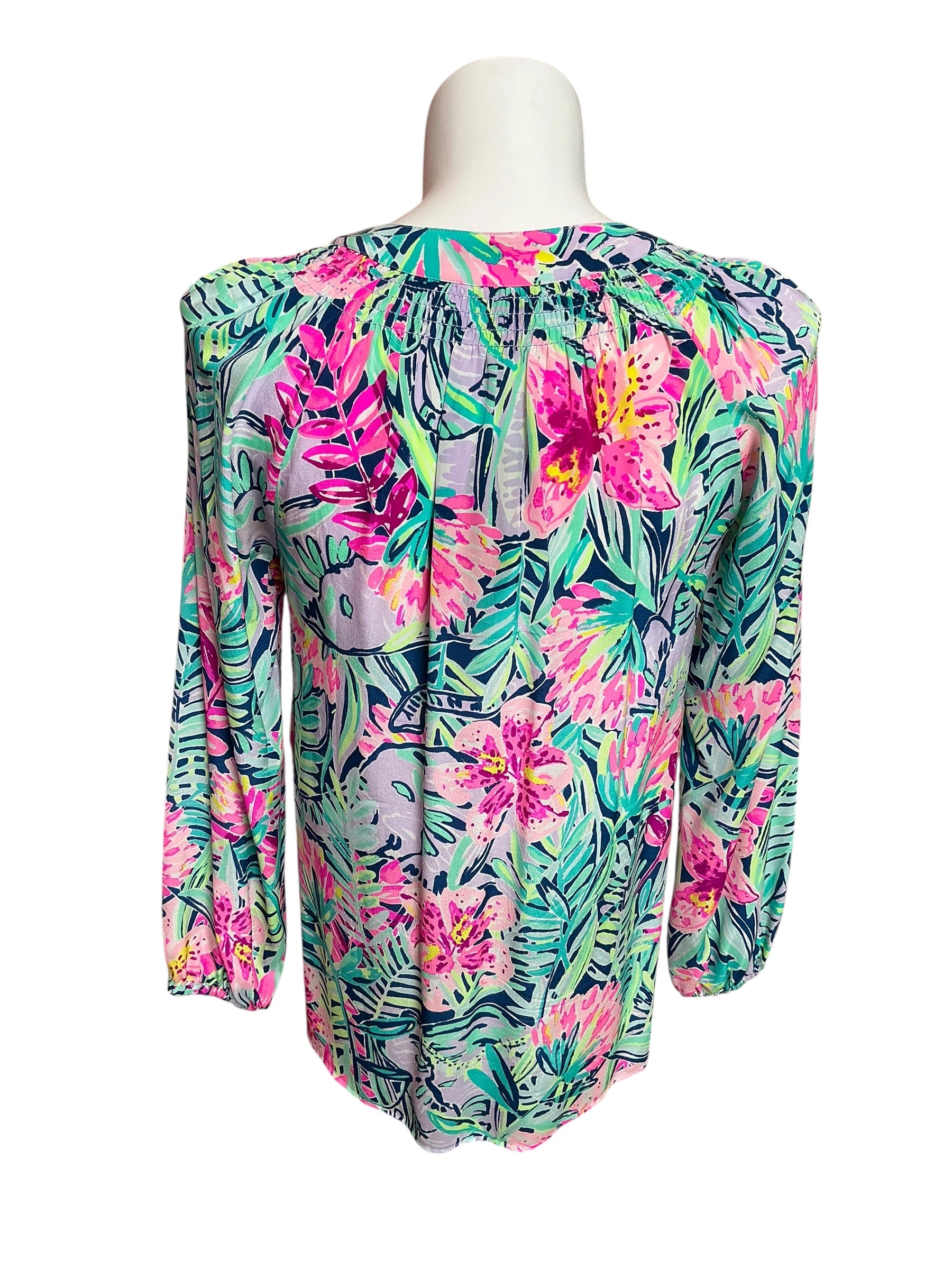 Lilly Pulitzer NWT Elsa Top Multi Slathouse Soiree - Size M