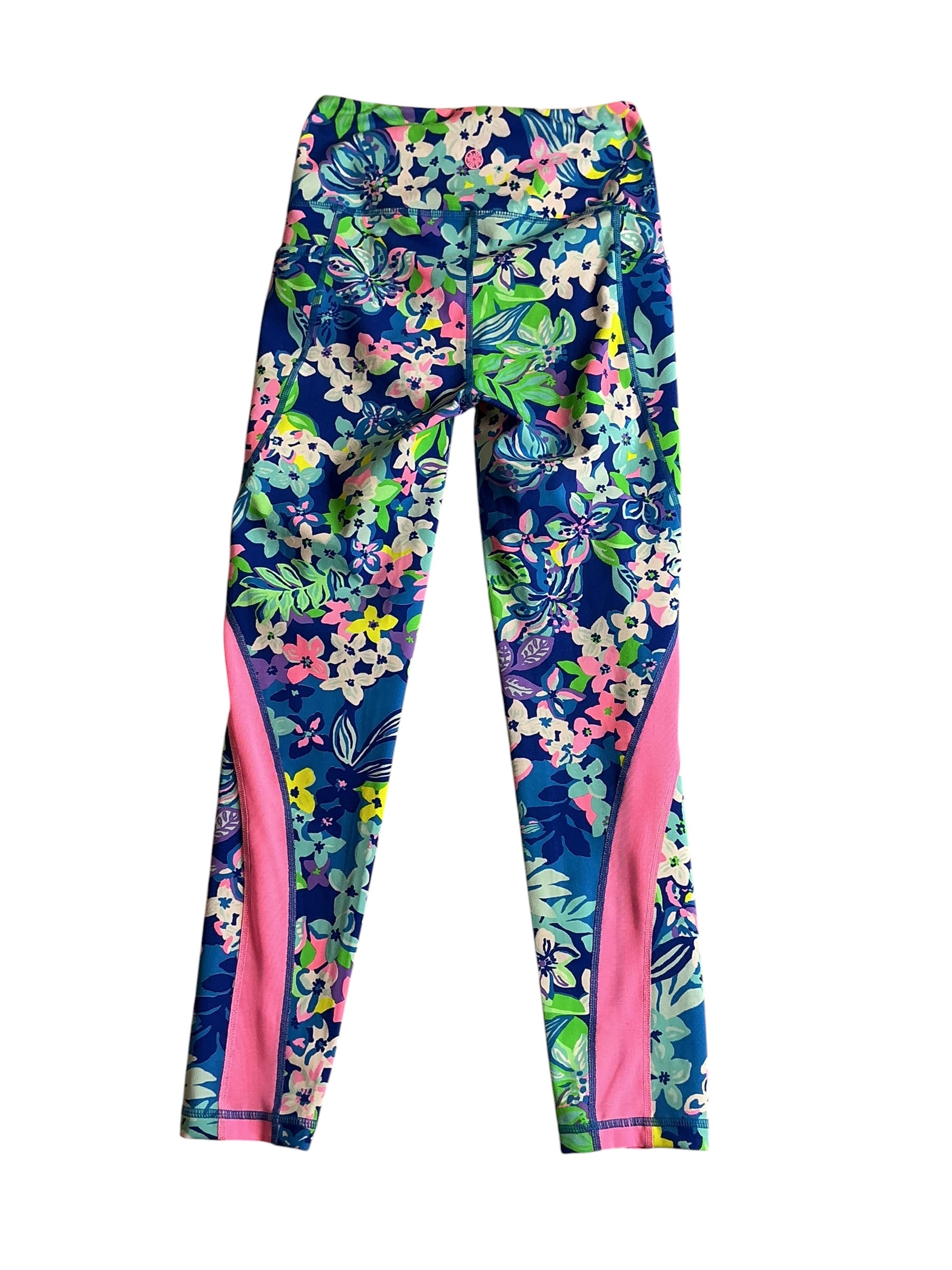 Lilly Pulitzer Weekender High Rise Legging Borealis Blue Social Sunset - Size XS