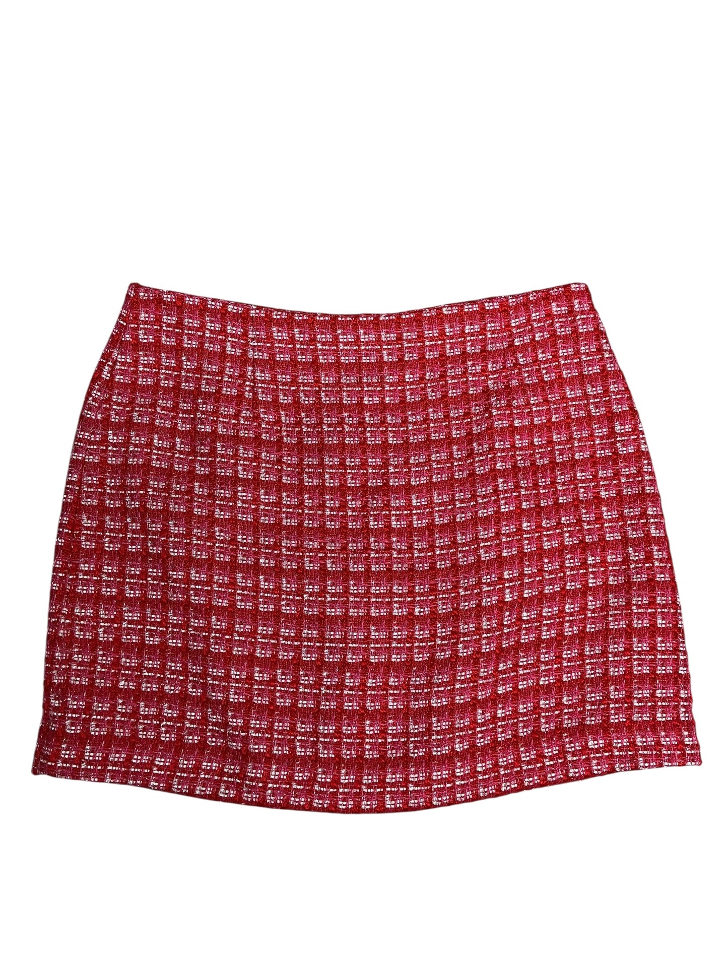 Lilly Pulitzer- Kels Boucle Mini Skirt Cranberry Red Fiesta Size 14
