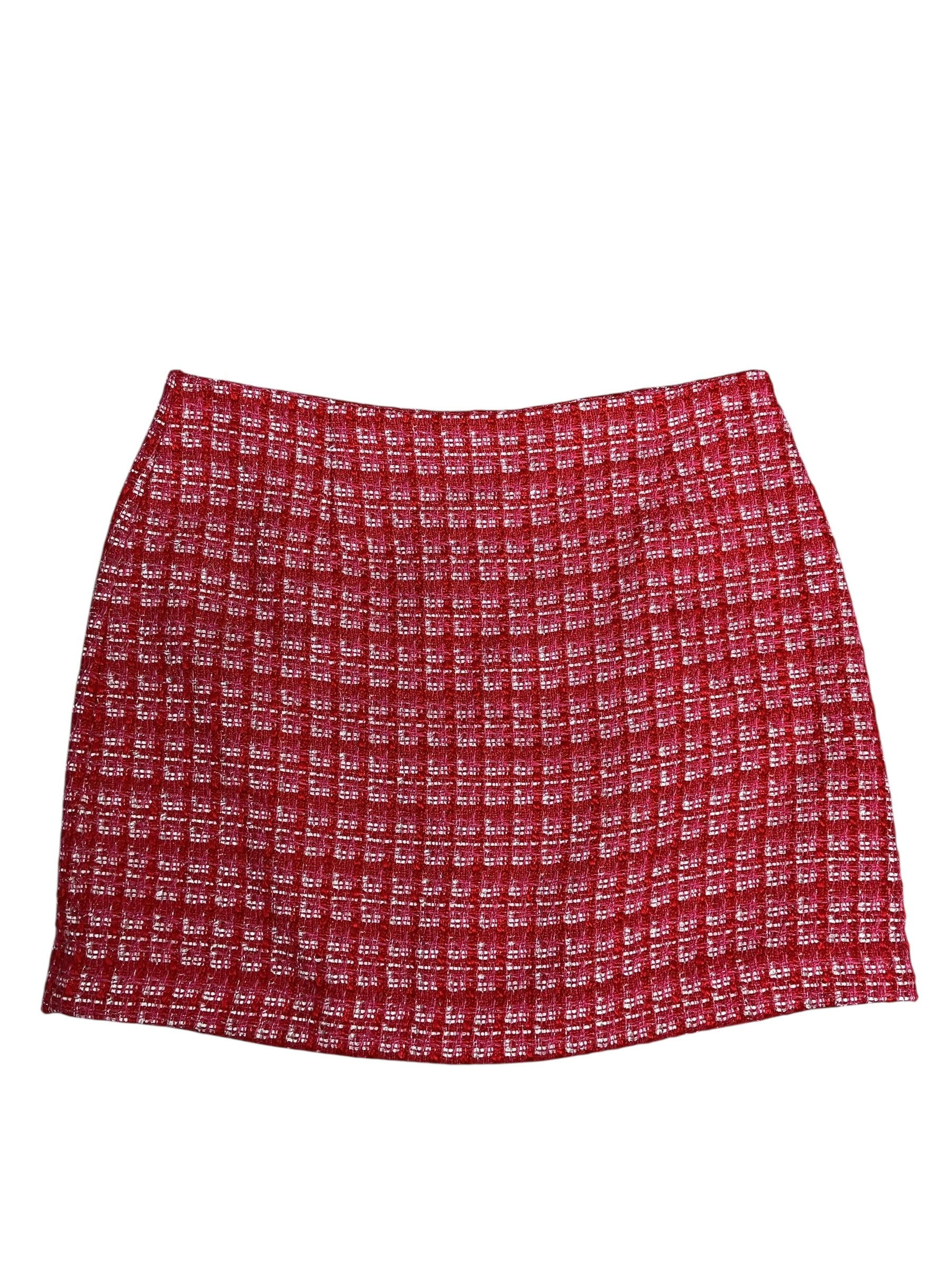 Lilly Pulitzer- Kels Boucle Mini Skirt Cranberry Red Fiesta Size 14