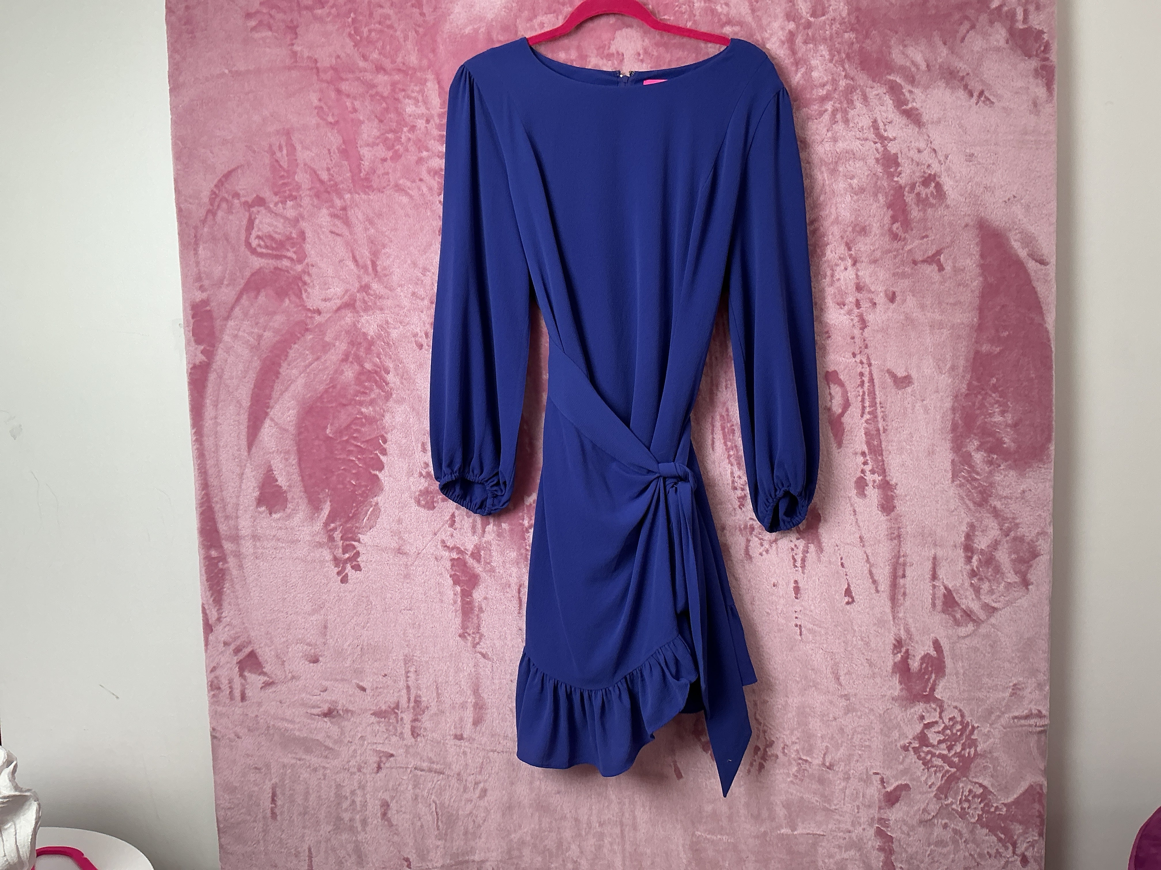 Lilly Pulitzer Laren Stretch Wrap Dress - Galaxy Blue - Size 14