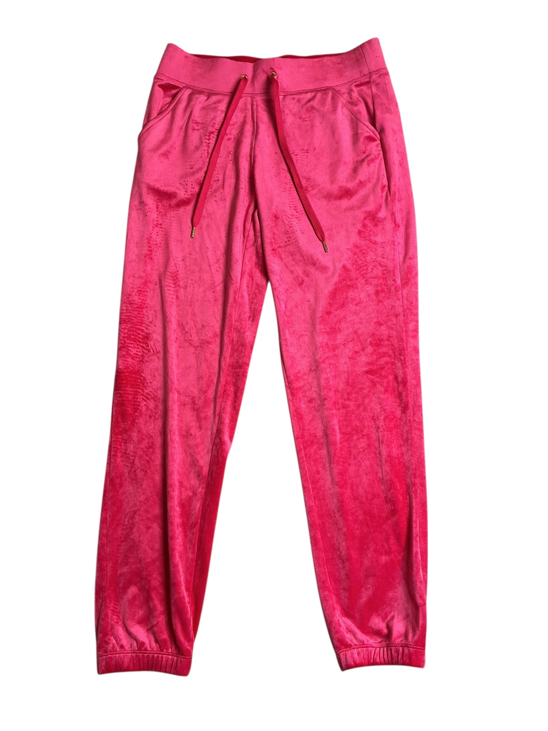 Lilly Pulitzer NWT Mallie Velour Pant Raspberry Rouge - Size S