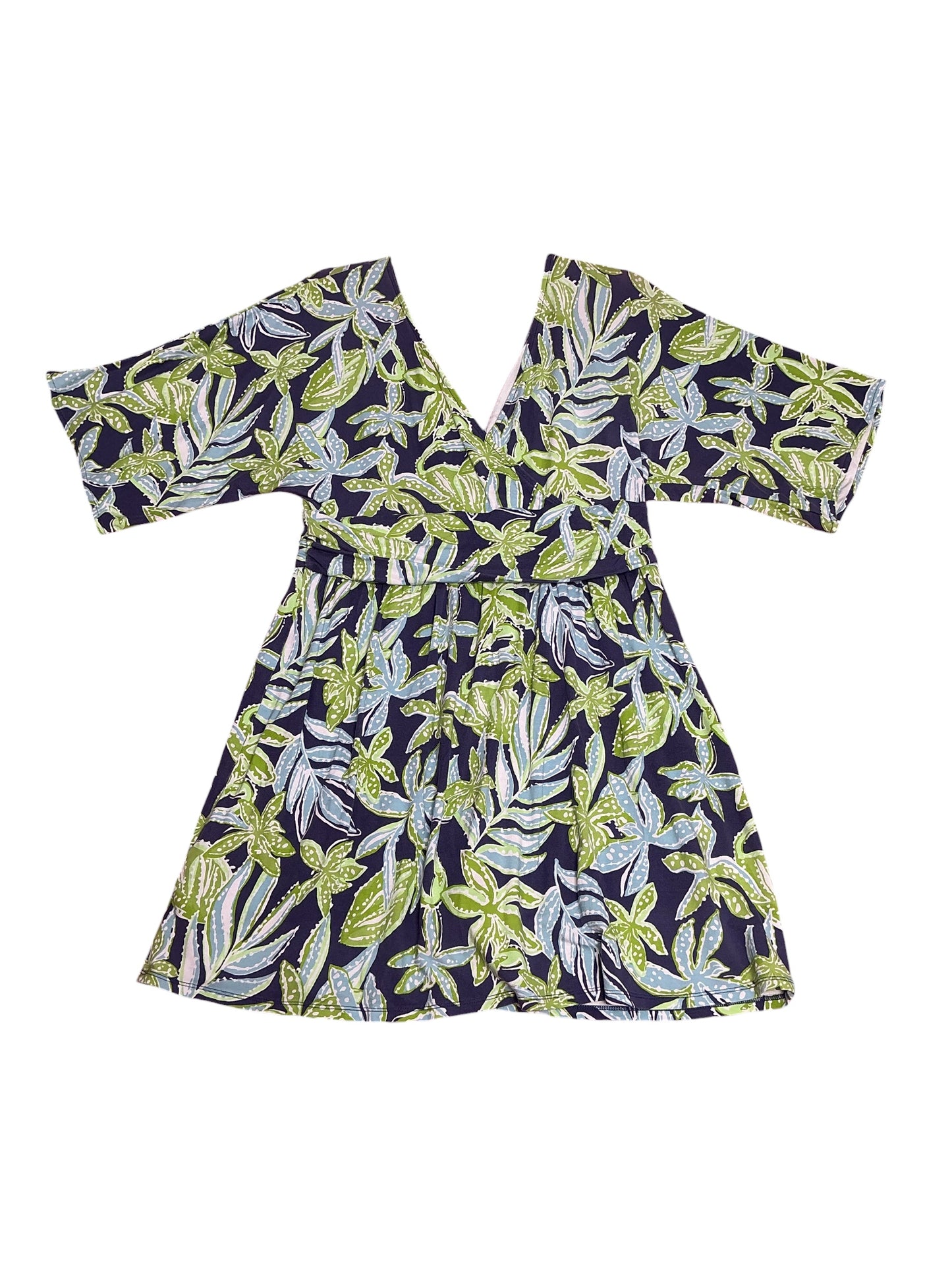 Lilly Pulitzer- Parigi Skort Romper Sapphire Pool Tropical Tango Size L