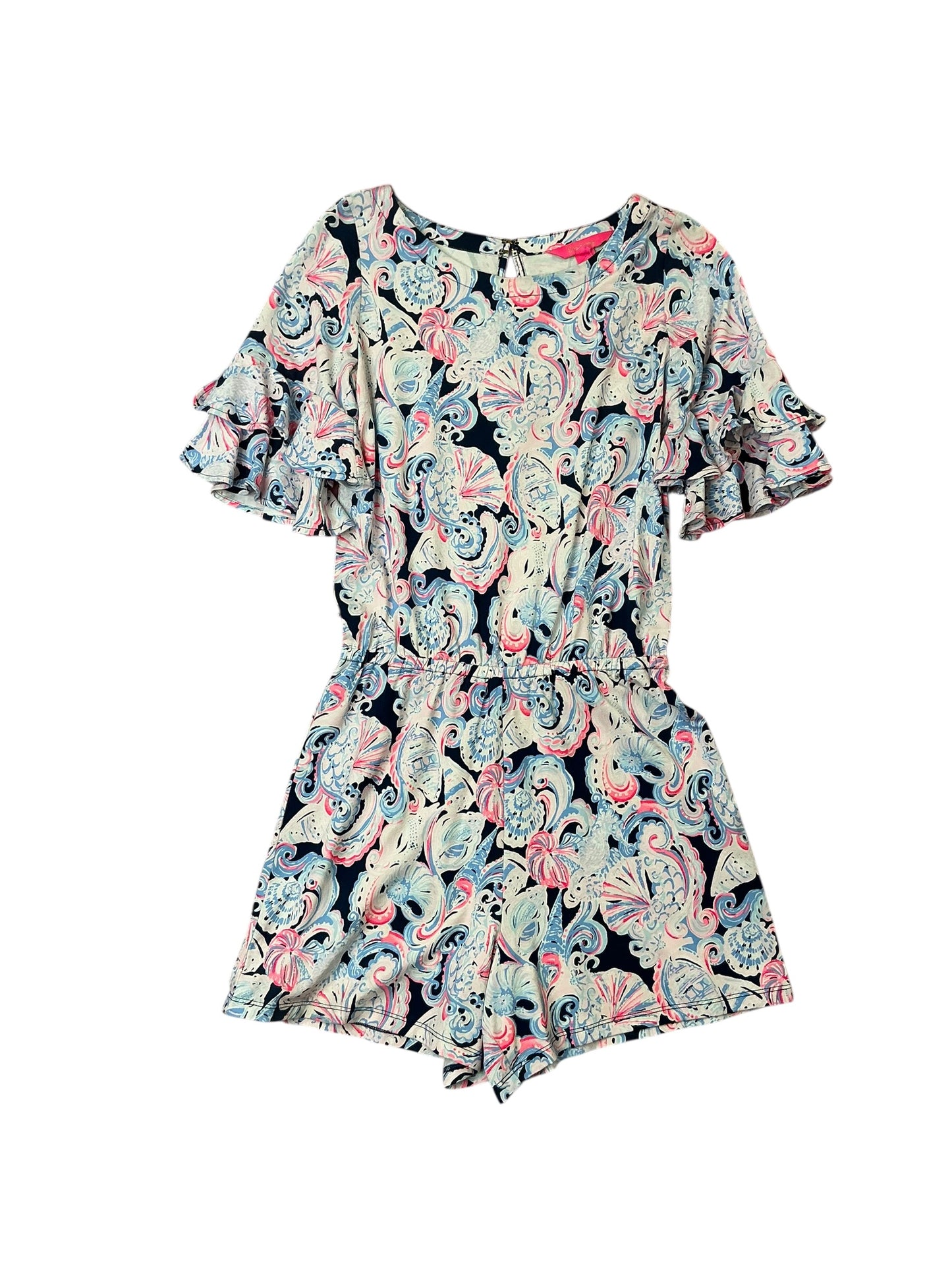 Lilly Pulitzer Lula Romper - High Tide Navy Its For Shore - Size XS