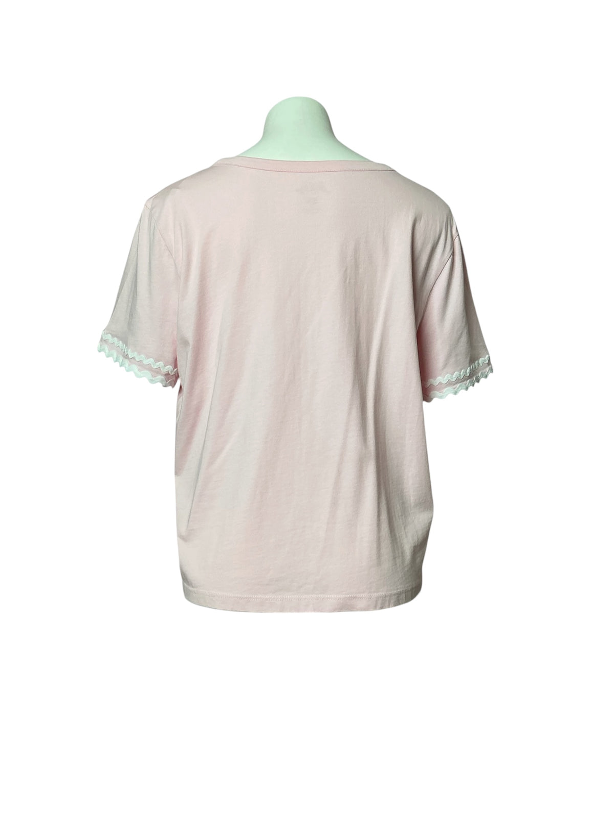 Lilly Pulitzer NWT Clairmont Trimmed Knit Top Pink Muse - Size XL