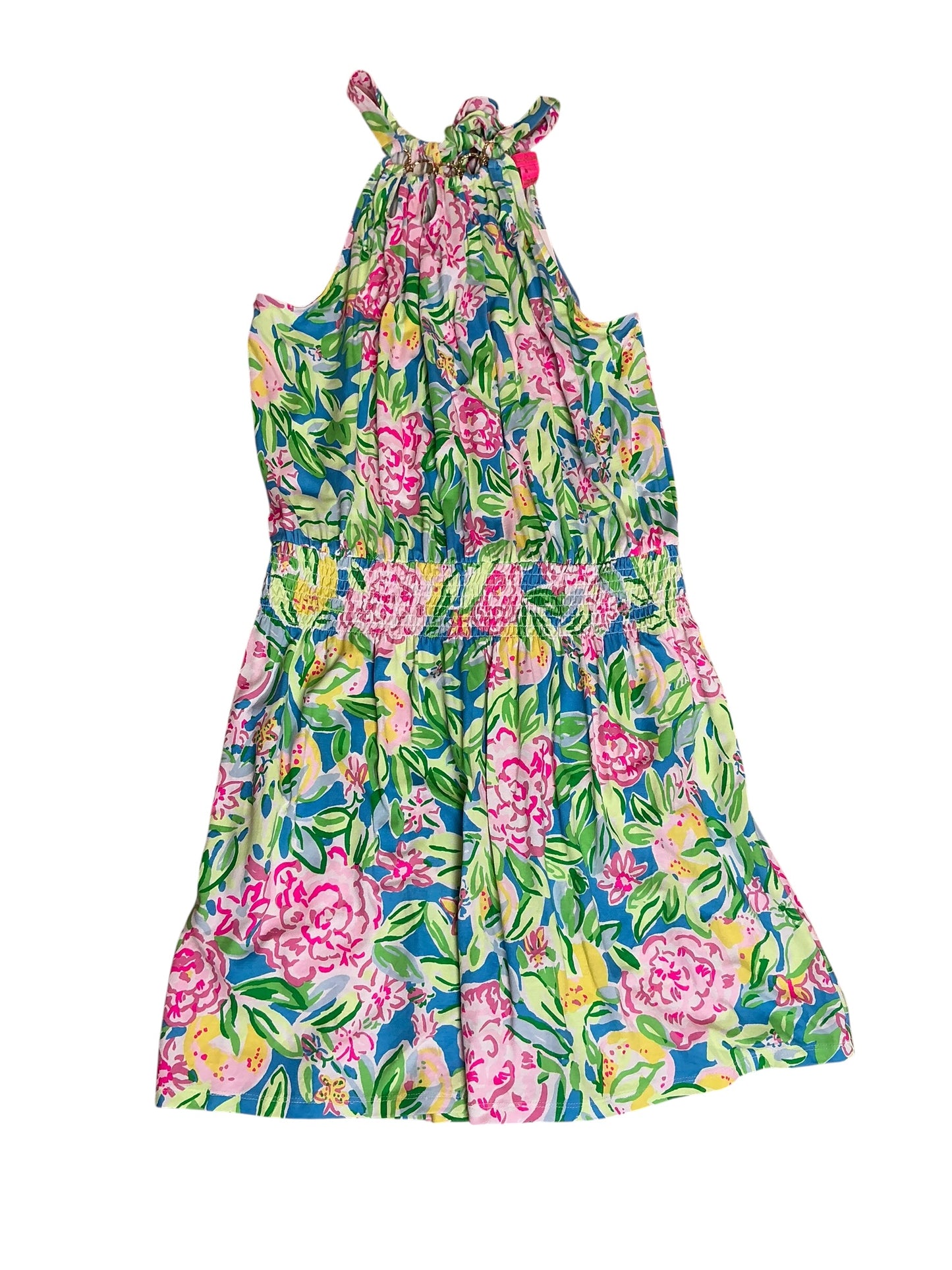 Lilly Pulitzer Shirelle Skirted Romper Multi Grove Garden - Size L