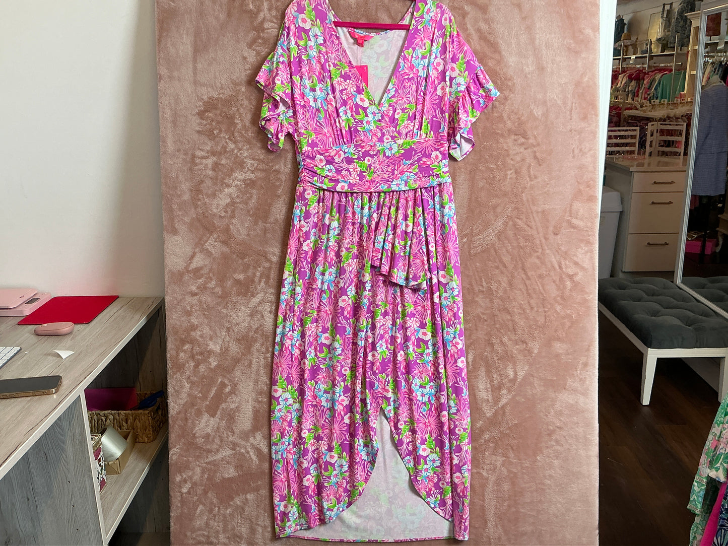 Lilly Pulitzer NWT - Anchorage Midi Dress - Moms The Word - Size XL