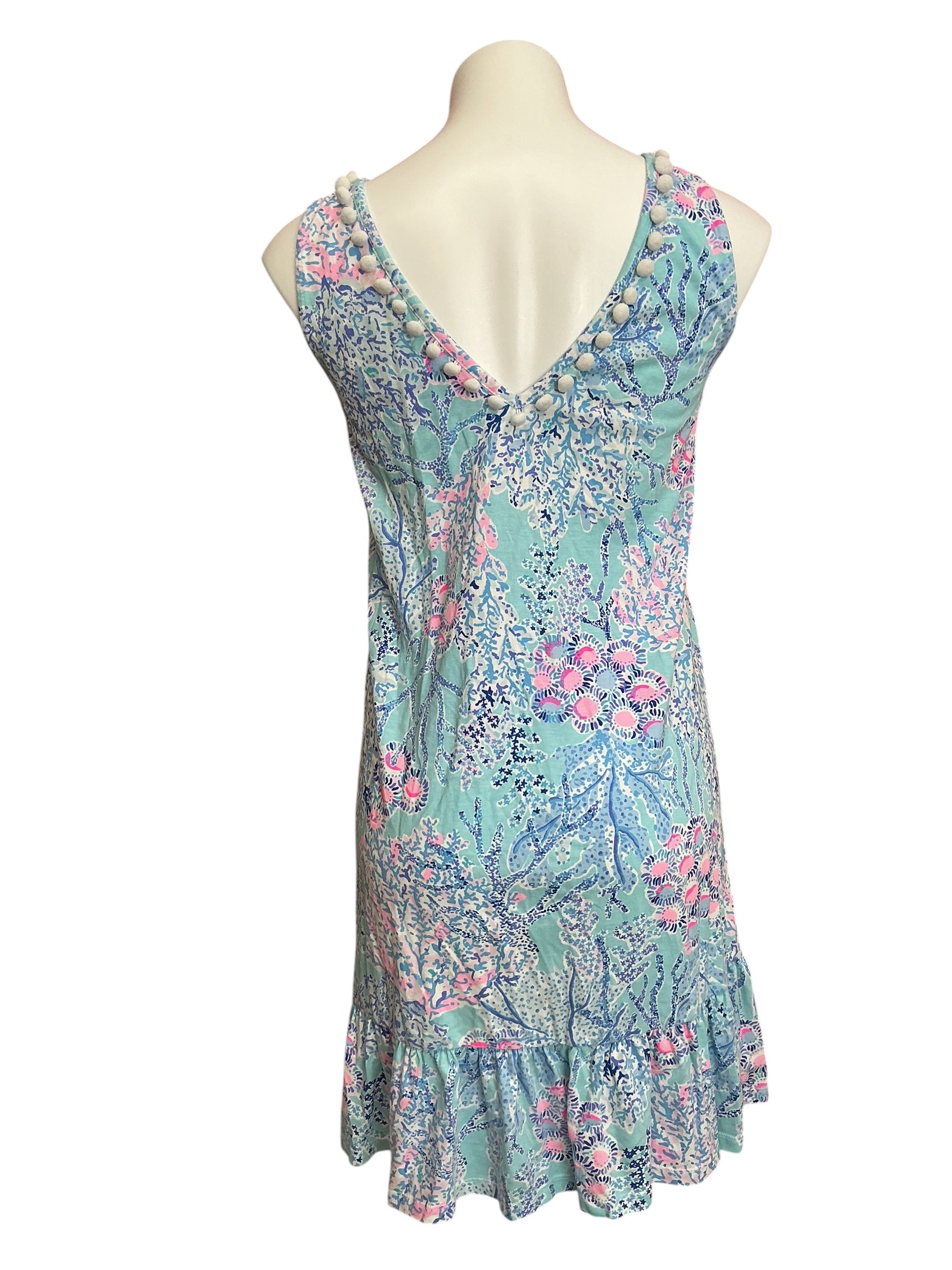 Lilly Pulitzer Camilla Swing Dress Blue Ibiza Now You Sea Me - Size L