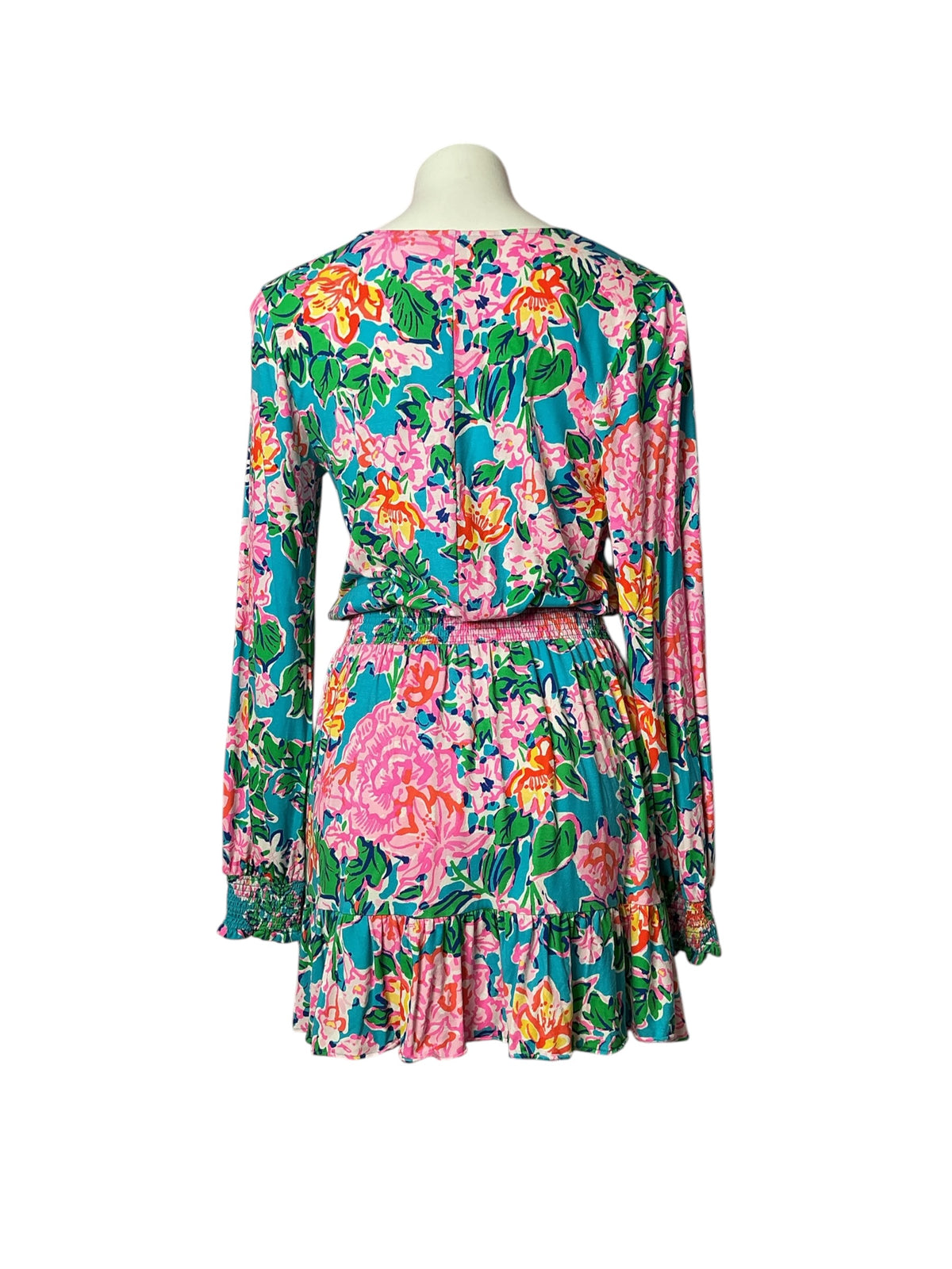 Lilly Pulitzer Peggy Romper Multi Rose To The Occasion - Size M