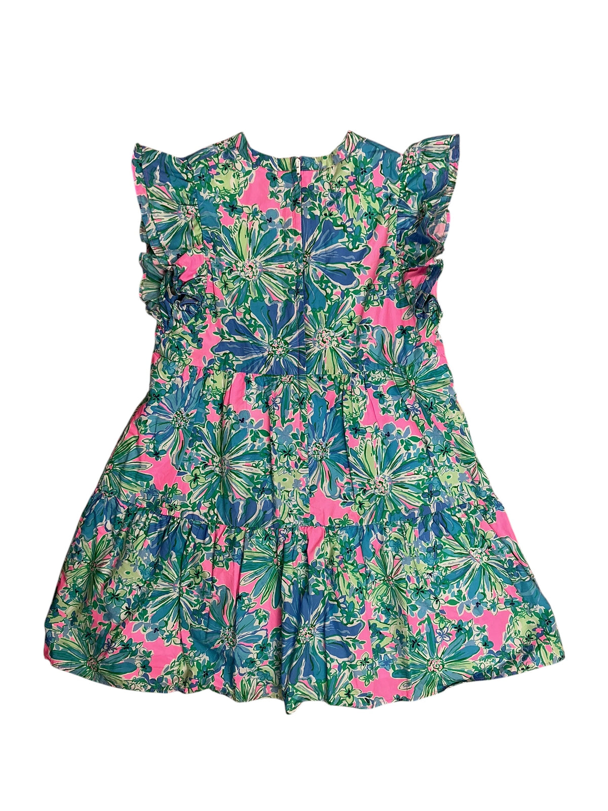 Lilly Pulitzer Kids Girls Mini Aldena Dress Soleil Pink Good Hare Day - Size 8