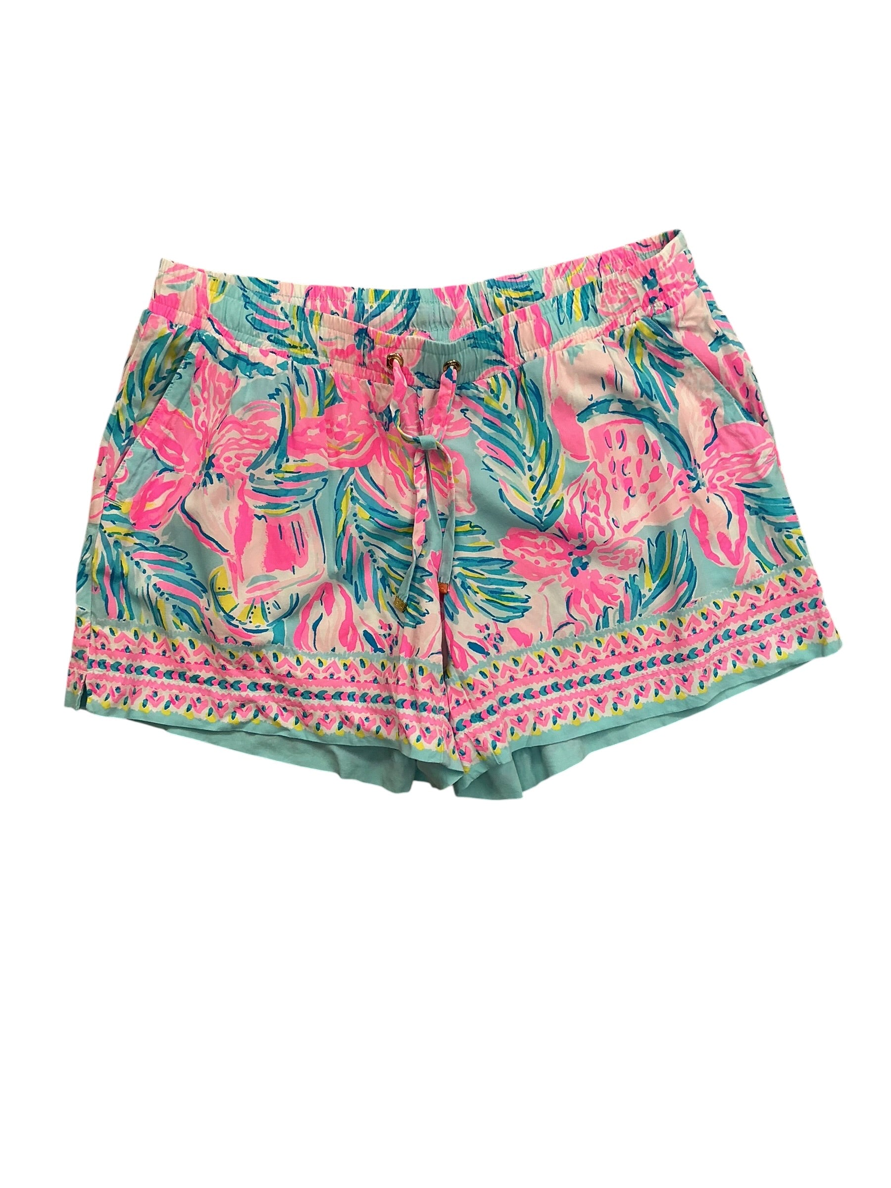 Lilly Pulitzer Katia Shorts Blue Ibiza Gimme The Juice - Size S