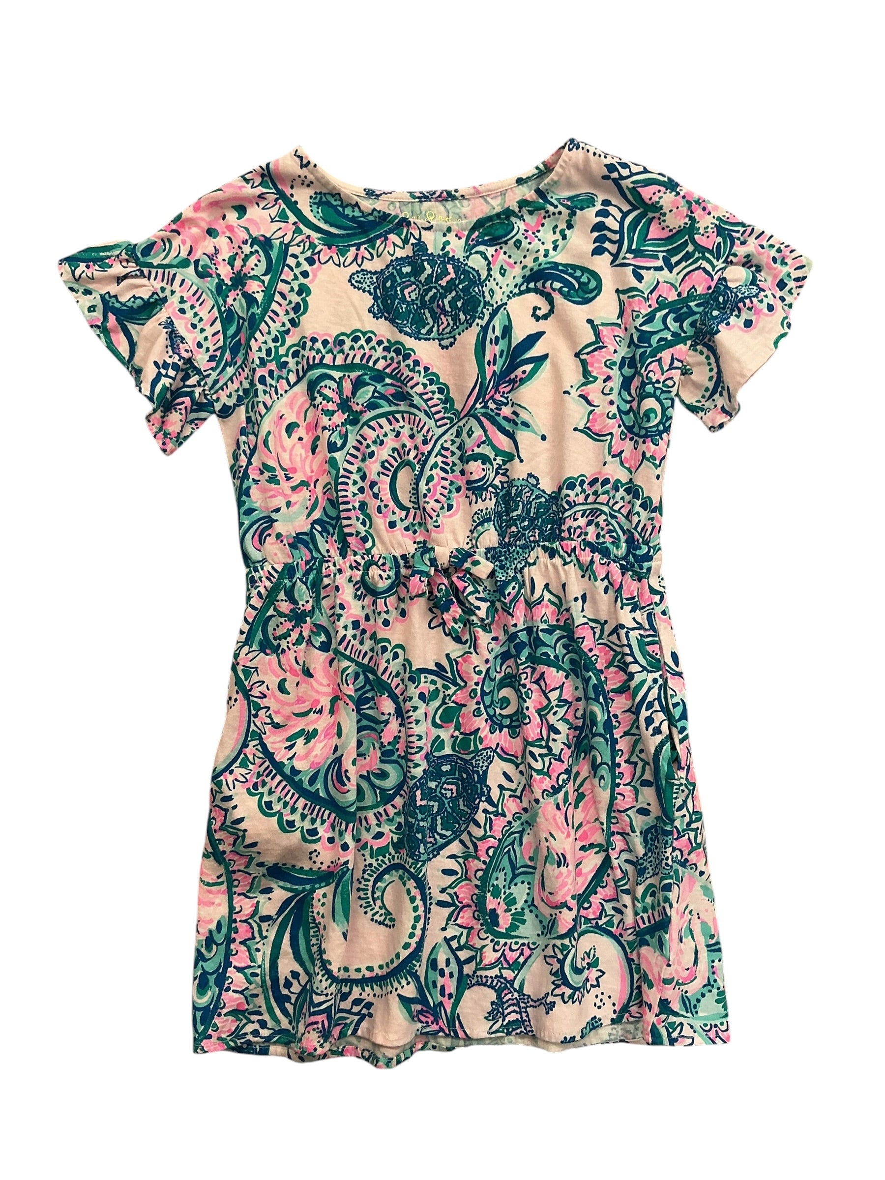 Lilly Pulitzer Kids Girls Stasia Dress Lookin Sharp - Size M 6-7