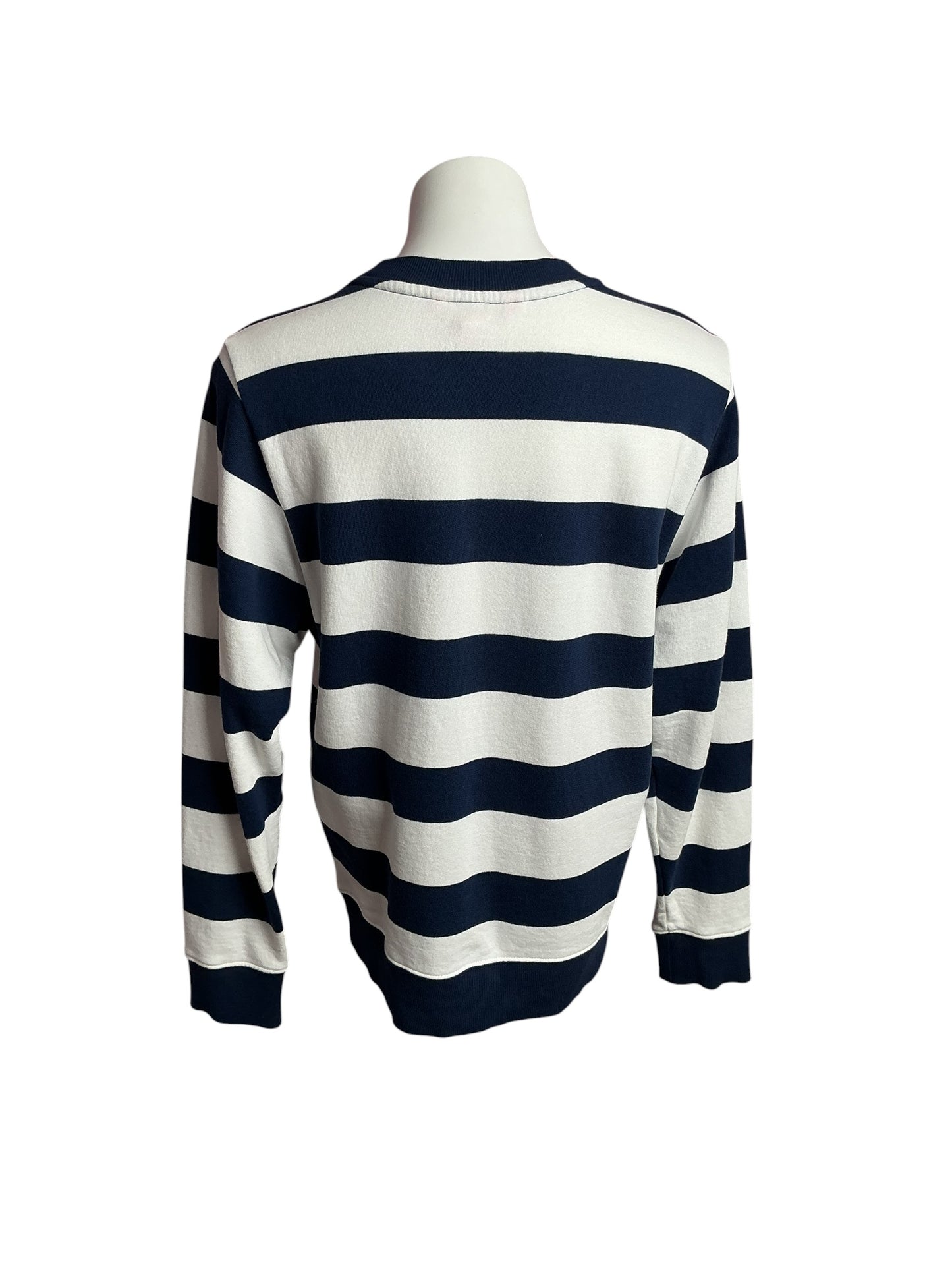 Lilly Pulitzer- Ballad Cotton Sweatshirt Low Tide Navy Beaded Palm Size XS