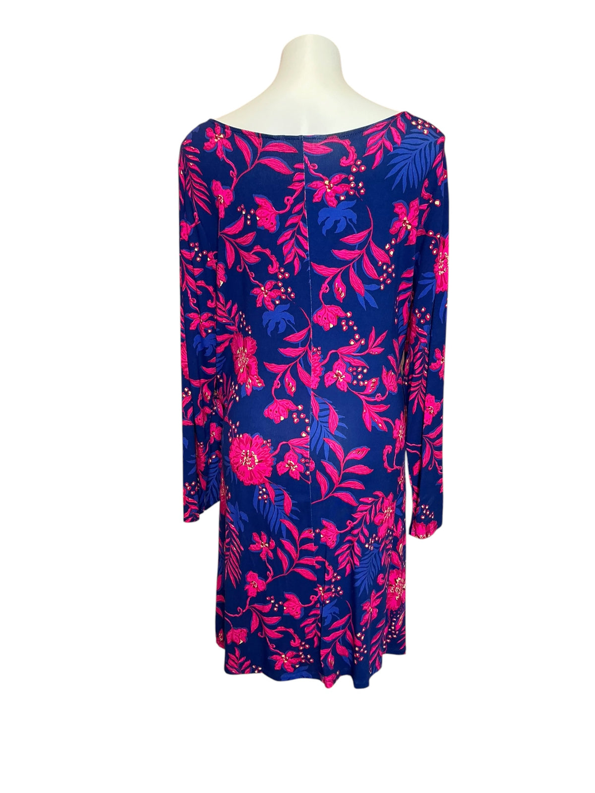 Lilly Pulitzer NWT Bryson Long Sleeve Dress Blue Med Never Ending Summer - Size XXL