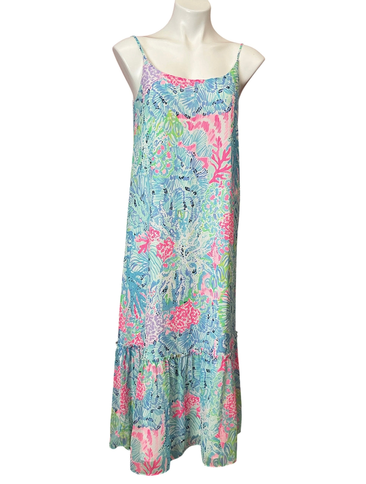Lilly Pulitzer Winni Midi Dress Sink Or Swim - Size XS