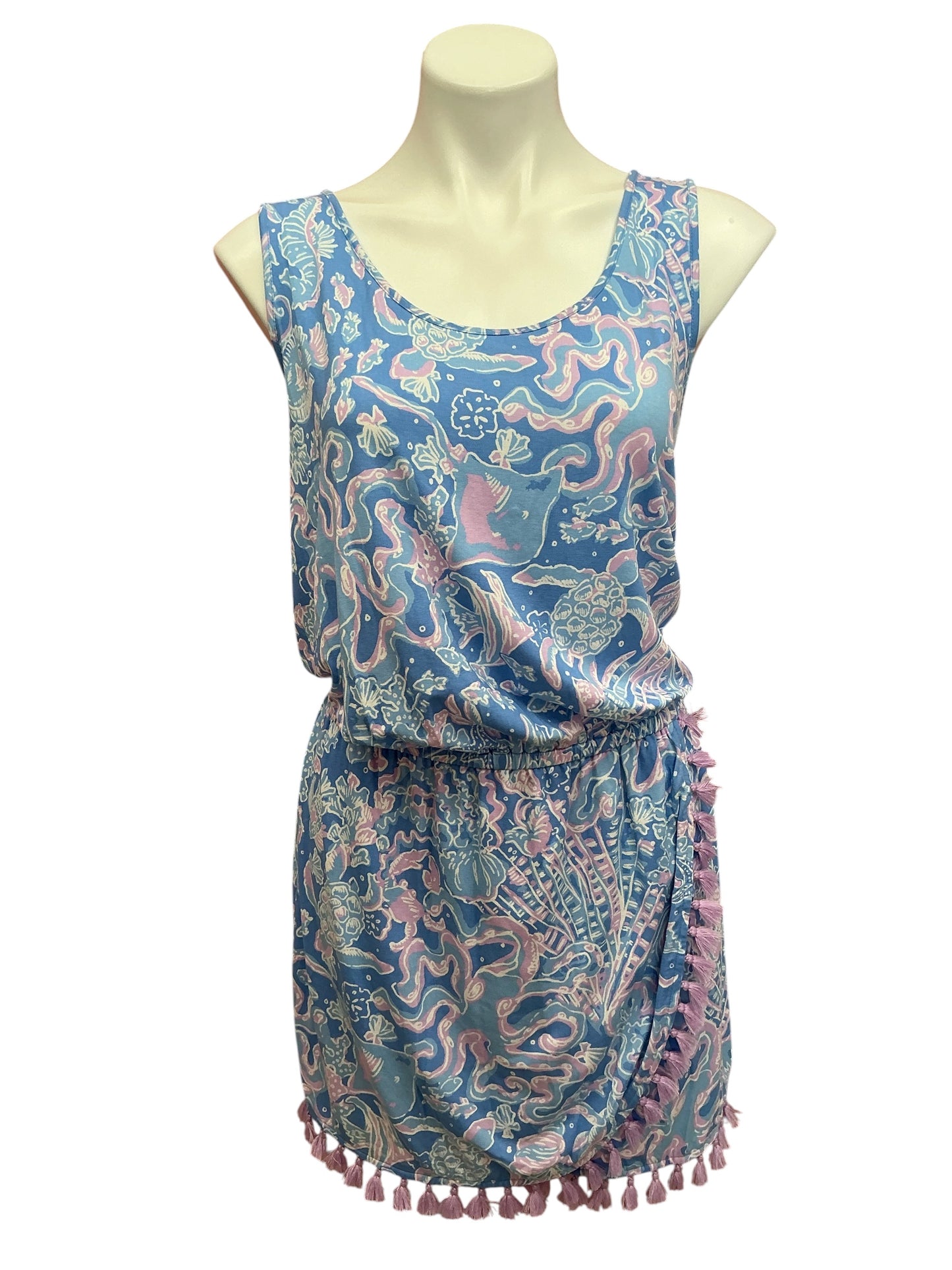 Lilly Pulitzer Jarret Romper Boca Blue Sea What I Sea - Size XL
