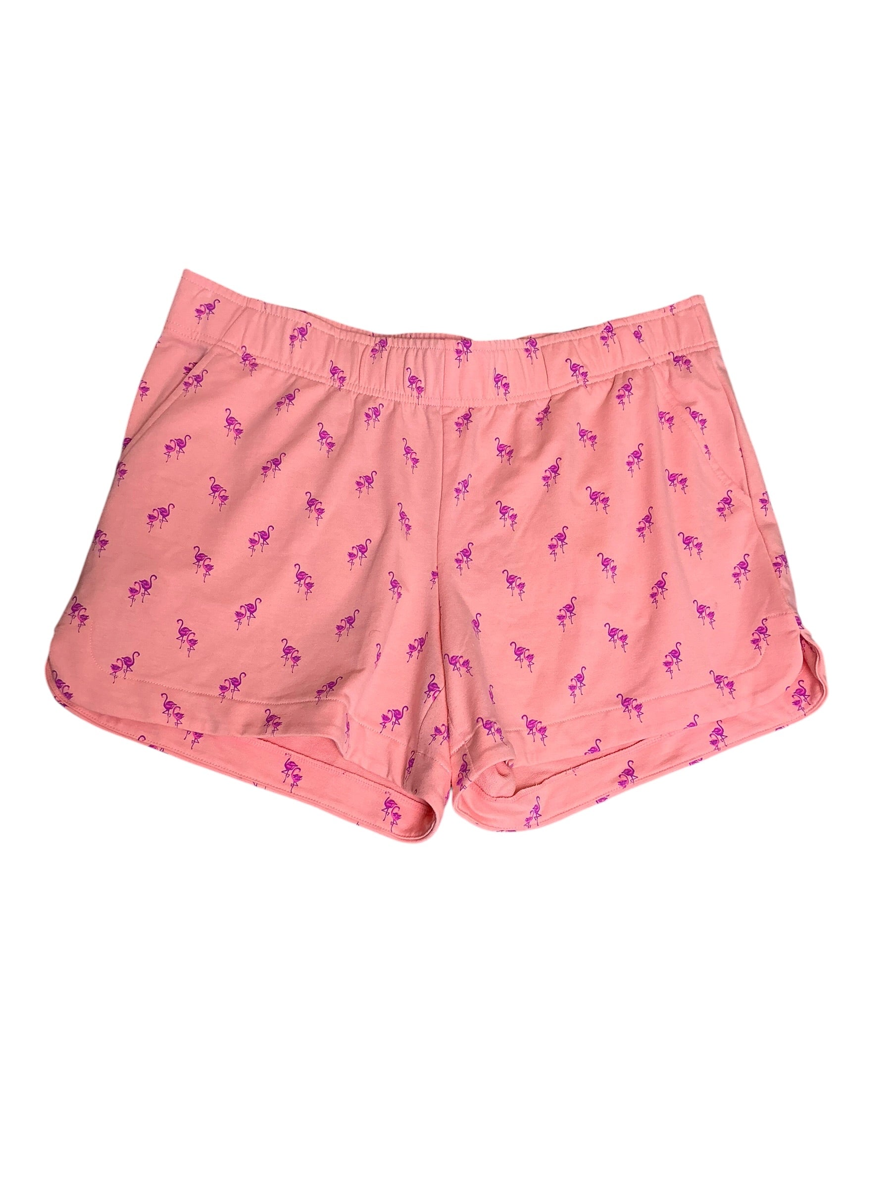 Lilly Pulitzer Kaylar Knit Short Peach Hyacinth Me And My Minnie - Size XL