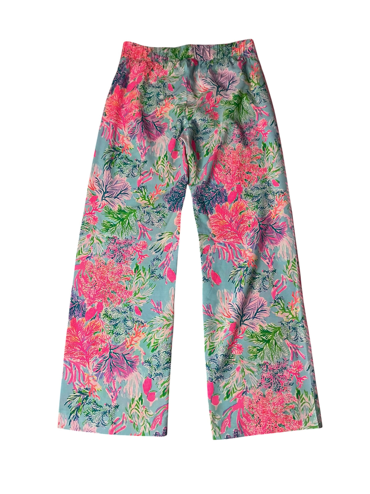 Lilly Pulitzer NWT Bal Harbour Palazzo Celestial Blue Cay To My Heart - Size S
