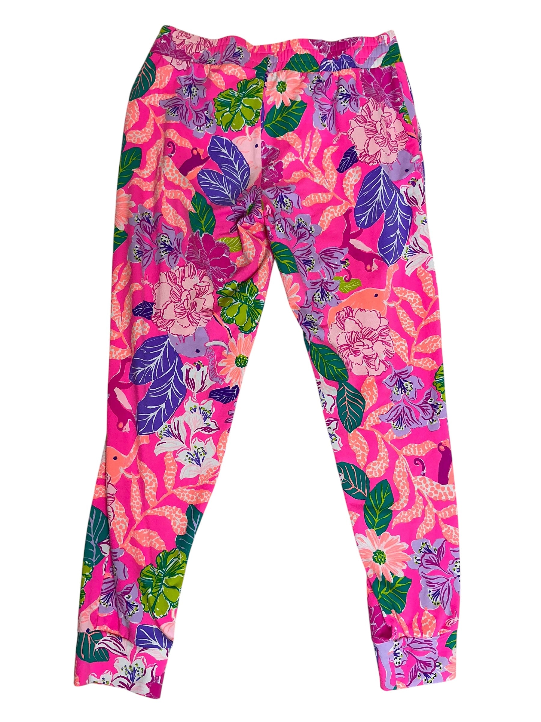 Lilly Pulitzer Lillabeth Pant Pink Isle Best Of Friends - Size XS