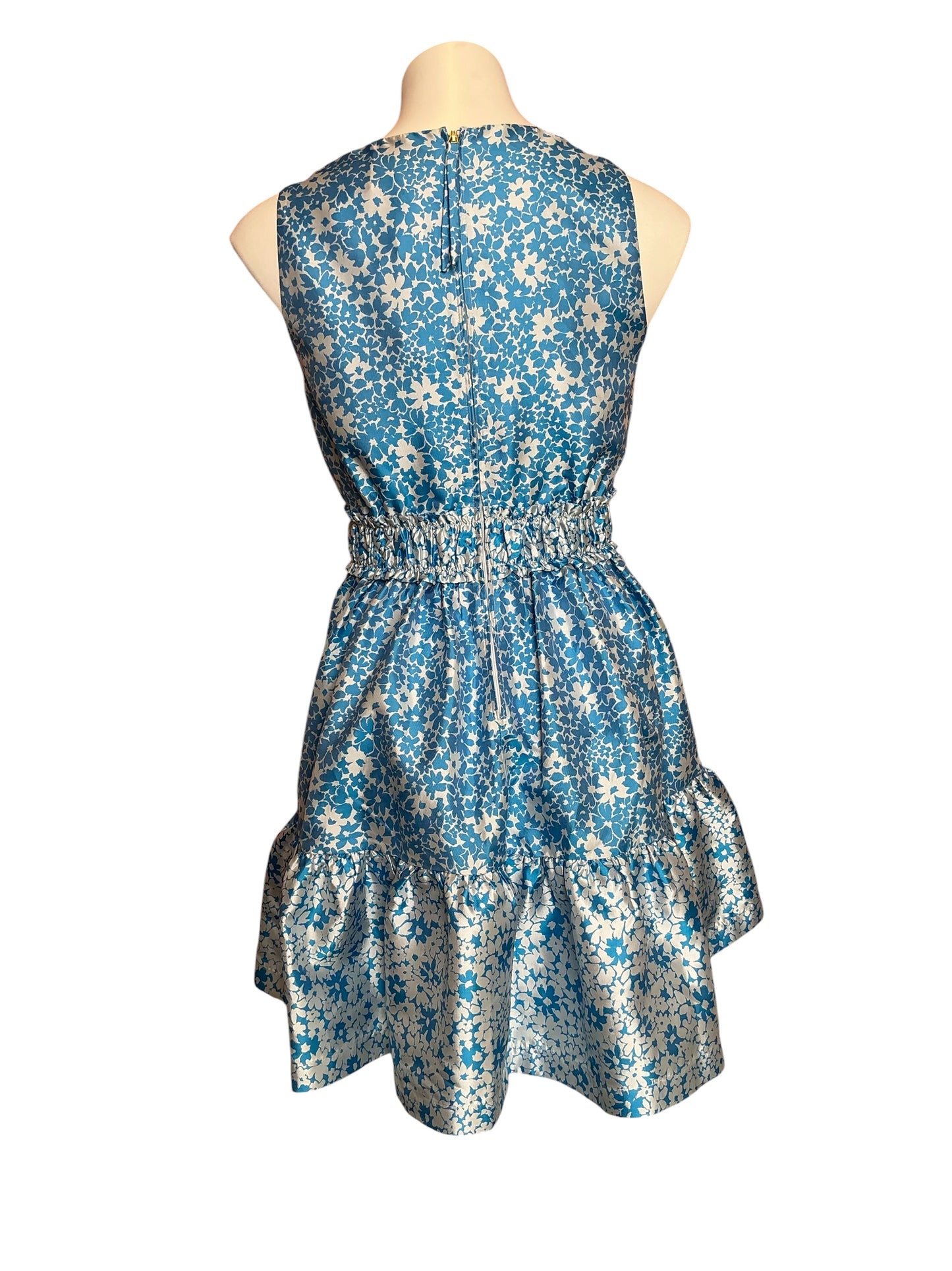 Lilly Pulitzer NWT Fabiana V-Neck Jacquard Dress Lunar Blue Baby Blues Jacquard - Size 0