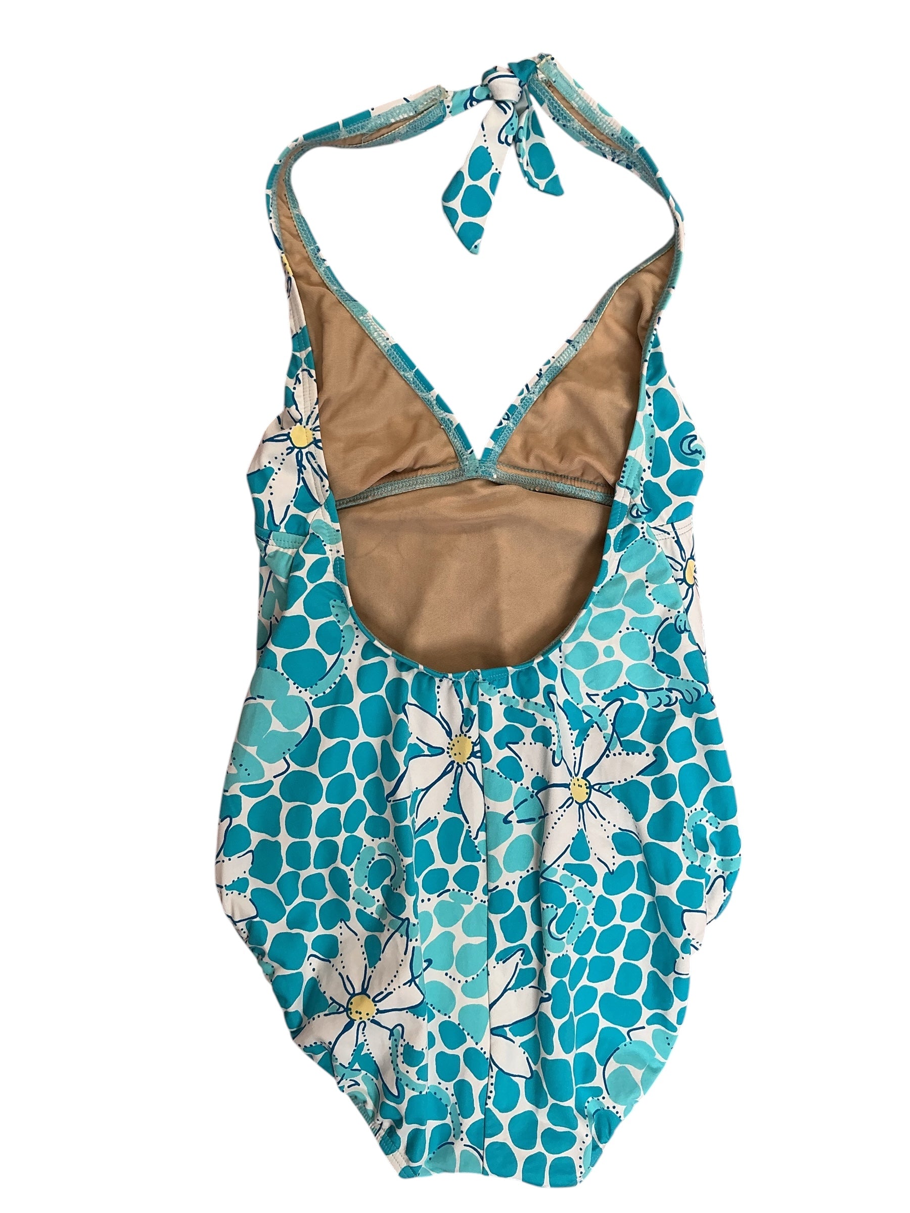Lilly Pulitzer Vintage One Piece Swimsuit Mosaic Daisy - Size 2
