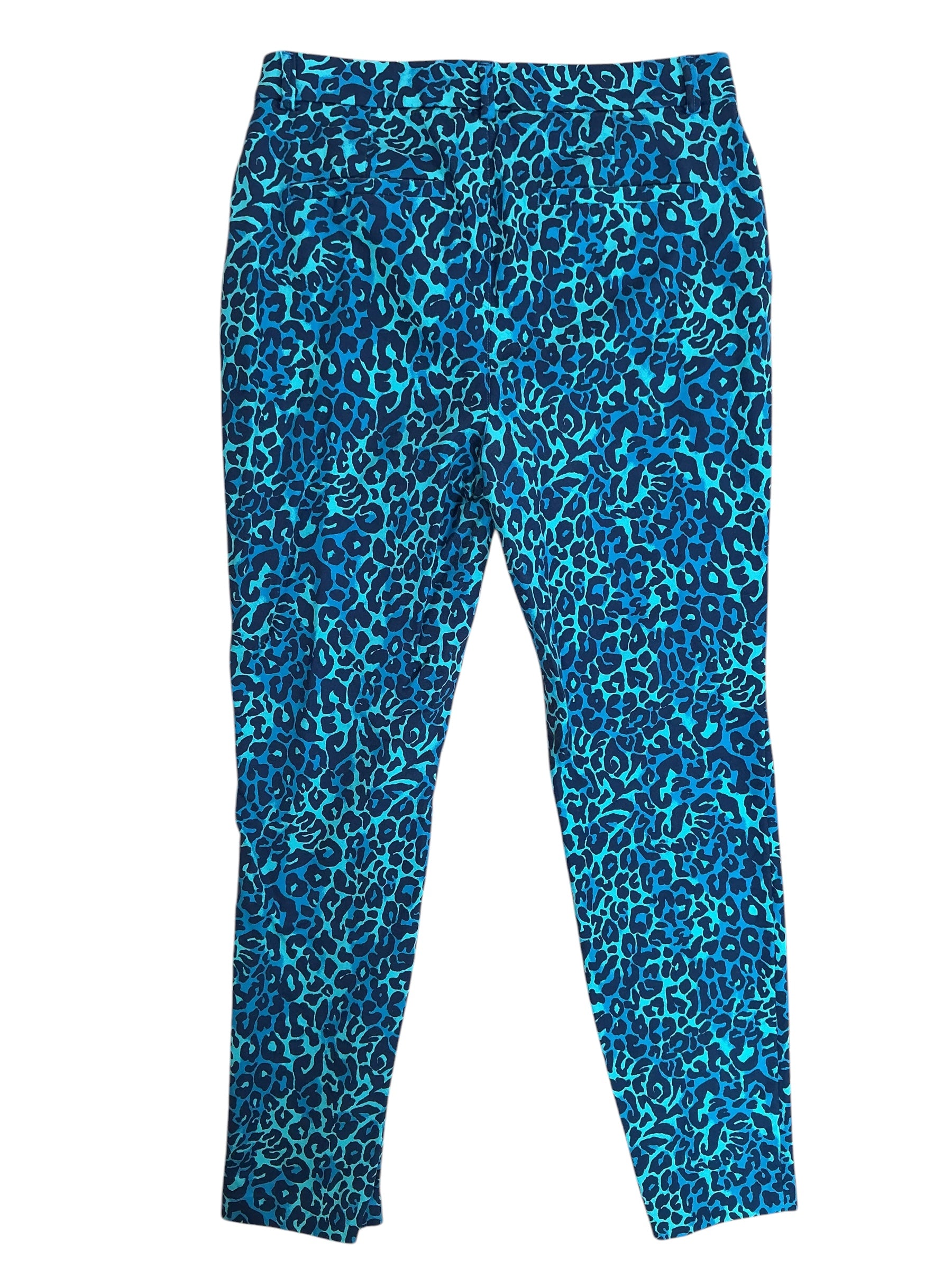 Lilly Pulitzer Kelly Stretch Pants Oyster Bay Navy My Favorite Spot - Size 10