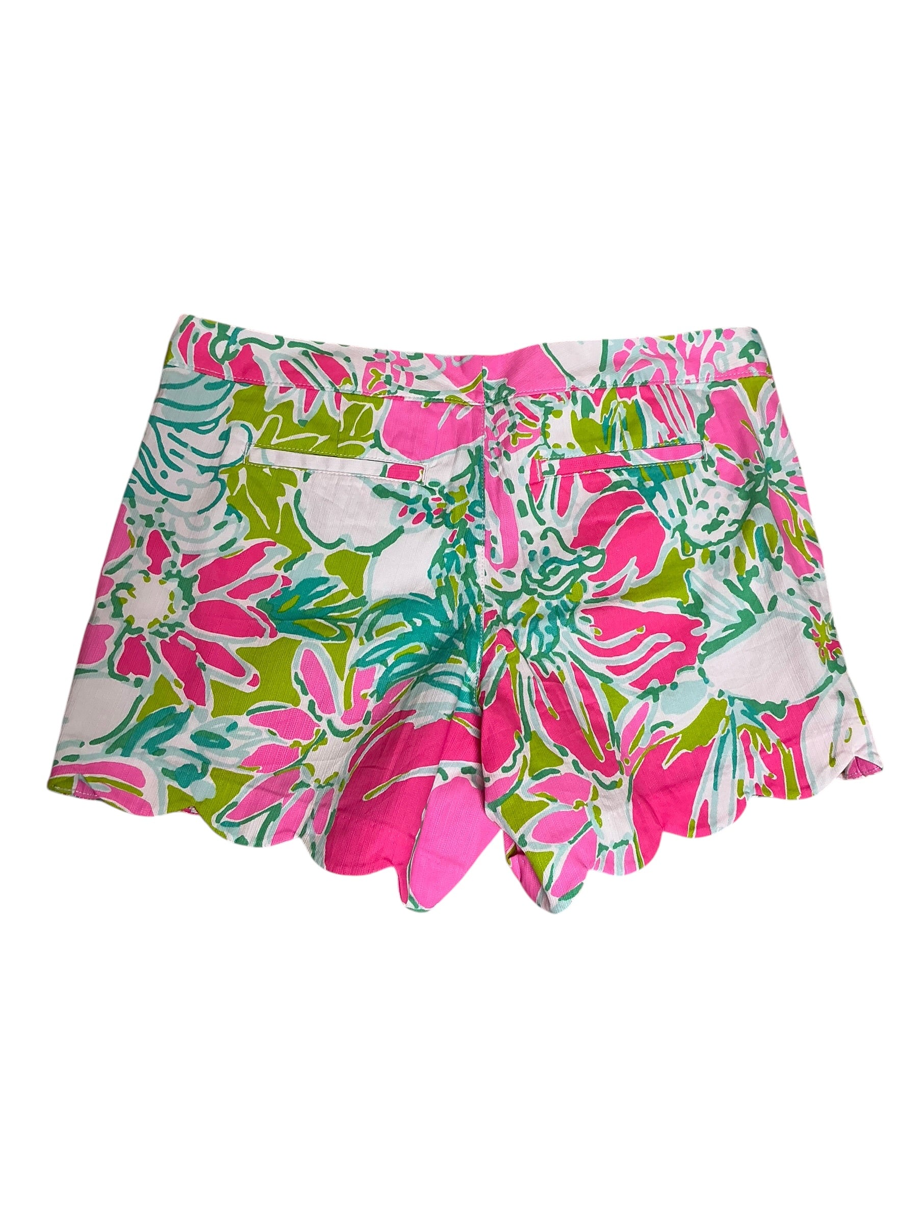 Lilly Pulitzer Buttercup Short Flamingo Pink Don’t Give A Cluck - Size 10