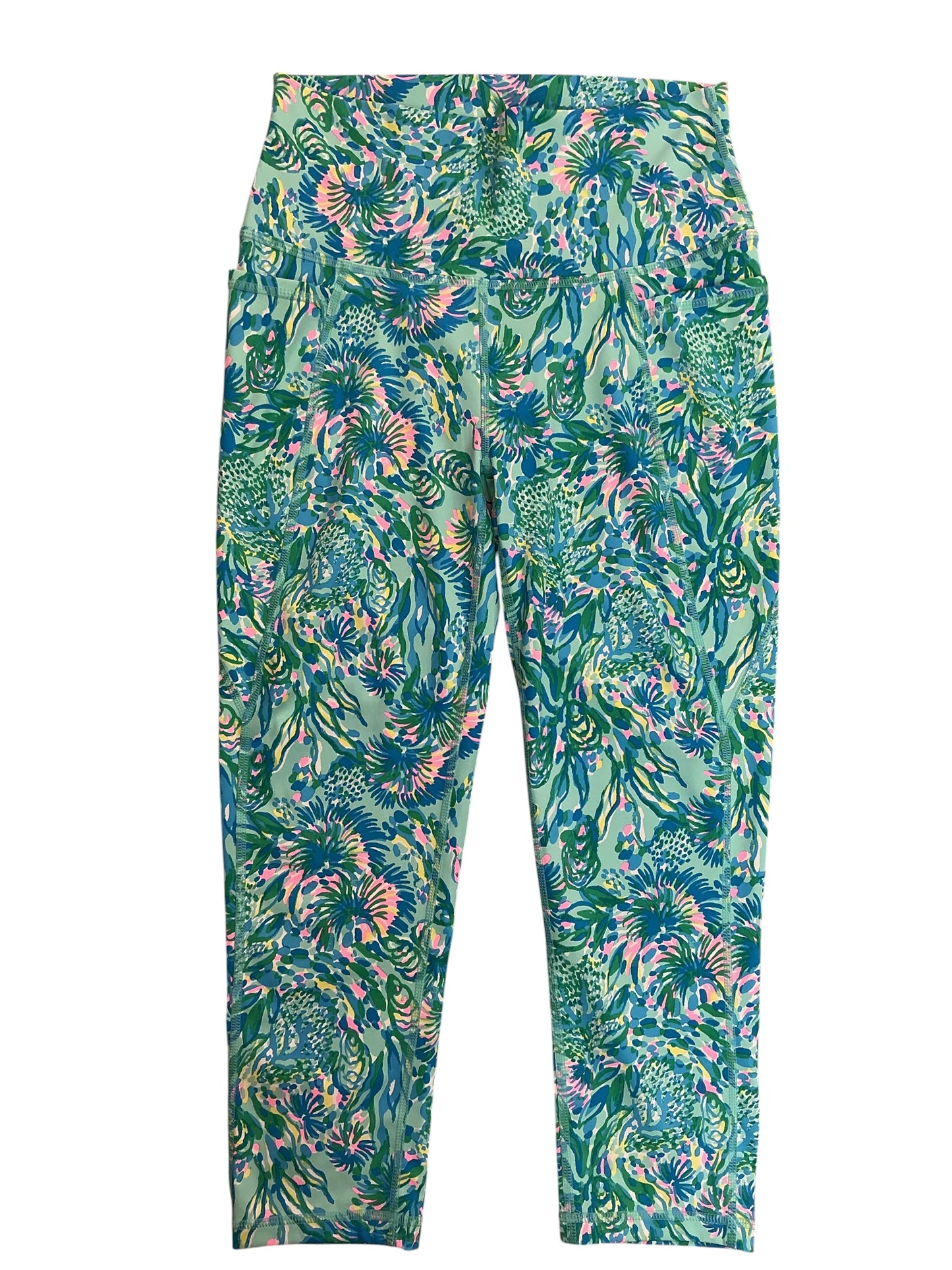 Lilly Pulitzer Weekender High Rise Midi Leggings Garden Variety - Size M