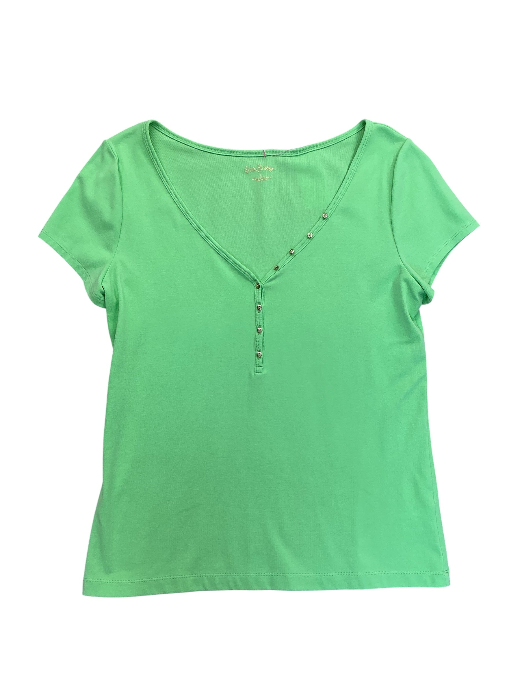 Lilly Pulitzer Dubner Top Lime Zest - Size L