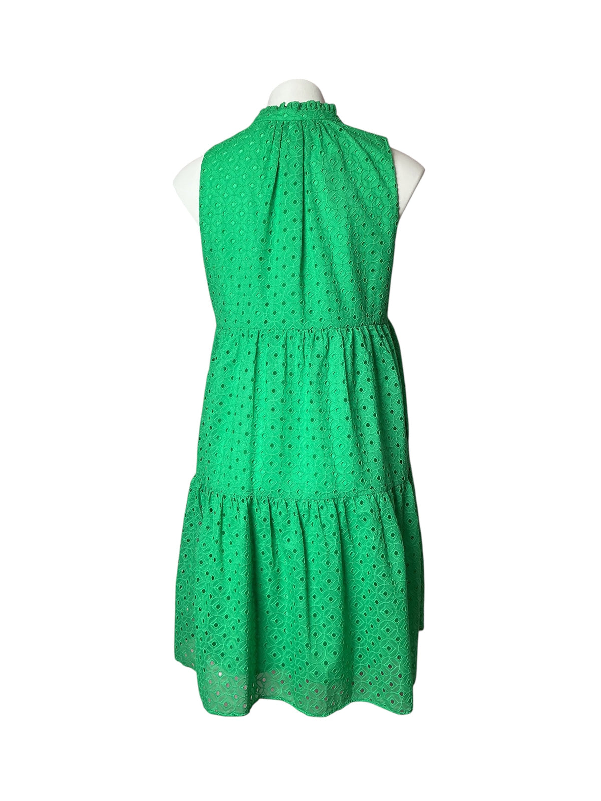 Lilly Pulitzer NWT Novella Dress Agave Green Mini Medallion Chiffon Eyelet - Size S
