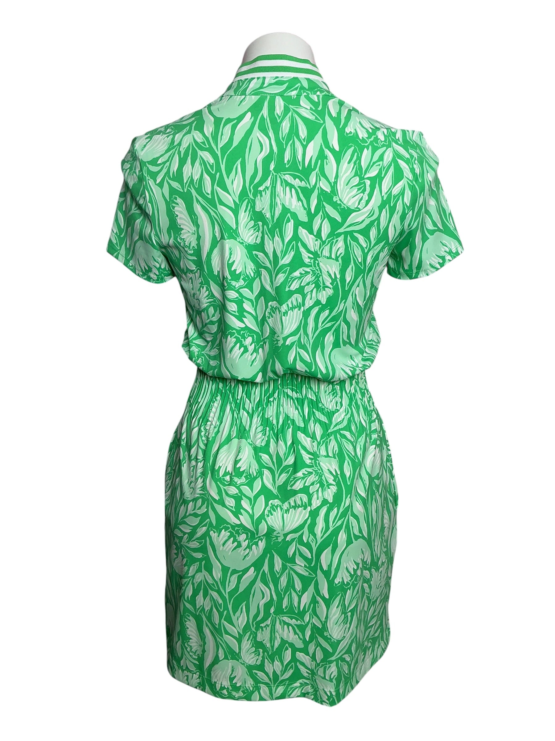 Lilly Pulitzer Luxletic Love Active UPF 50+ Dress Tulip to Tango Fauna Green - Size XS