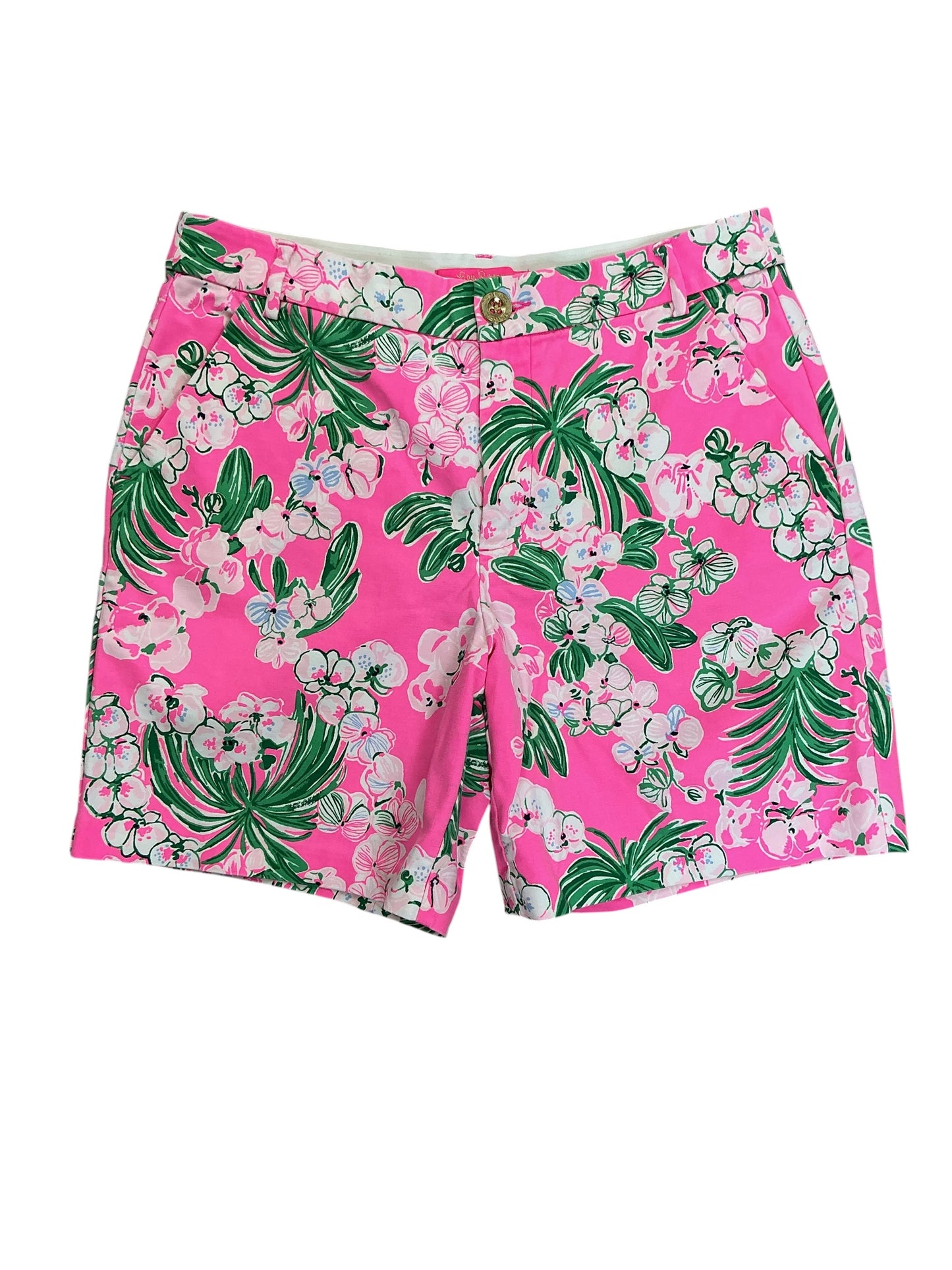 Lilly Pulitzer Gretchen High Rise Shorts Multi Oversized Orchids - Size 6