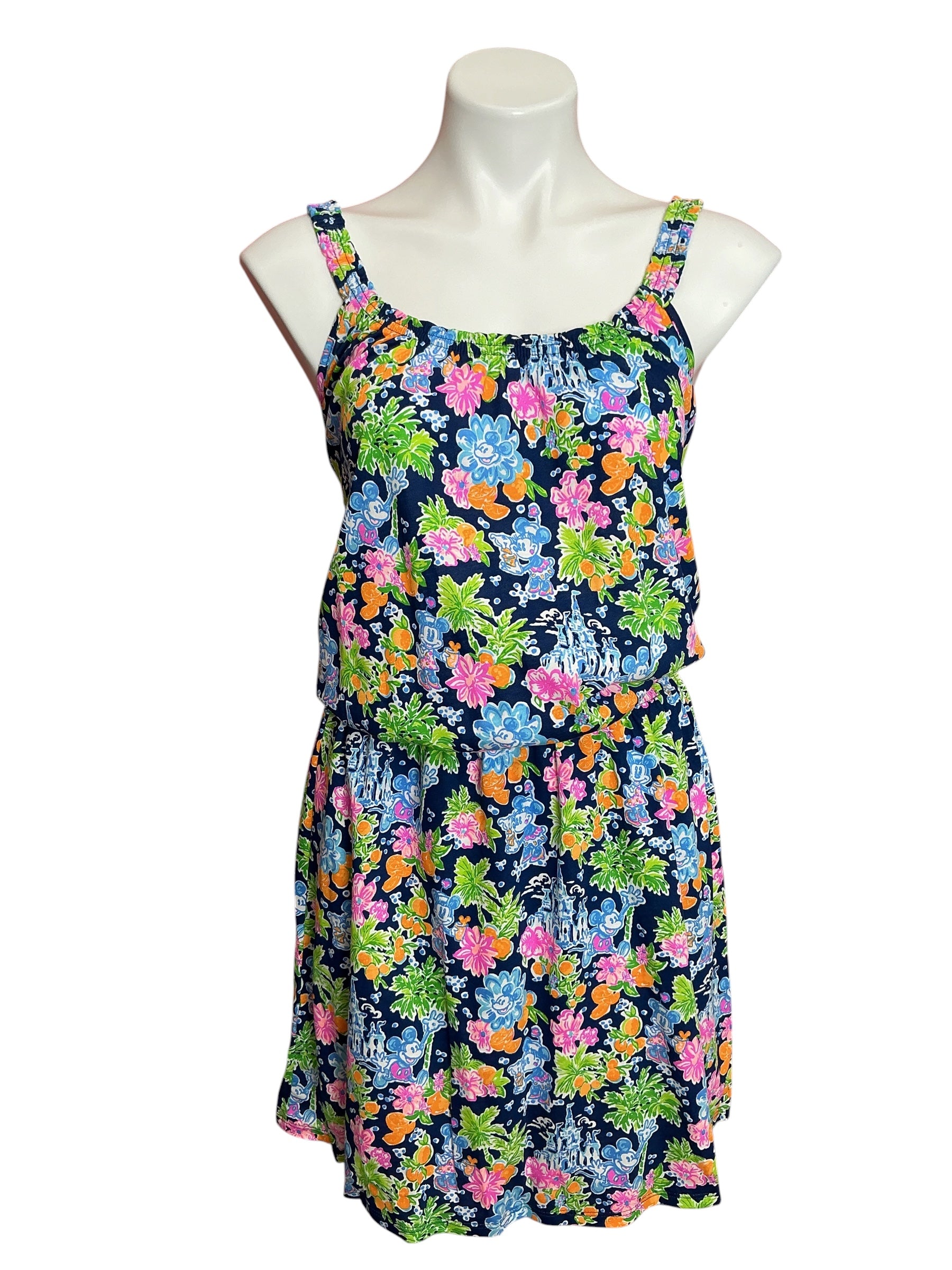 Lilly Pulitzer X Disney NWT Loro Romper Aegean Navy Lilly Loves Disney - Size M