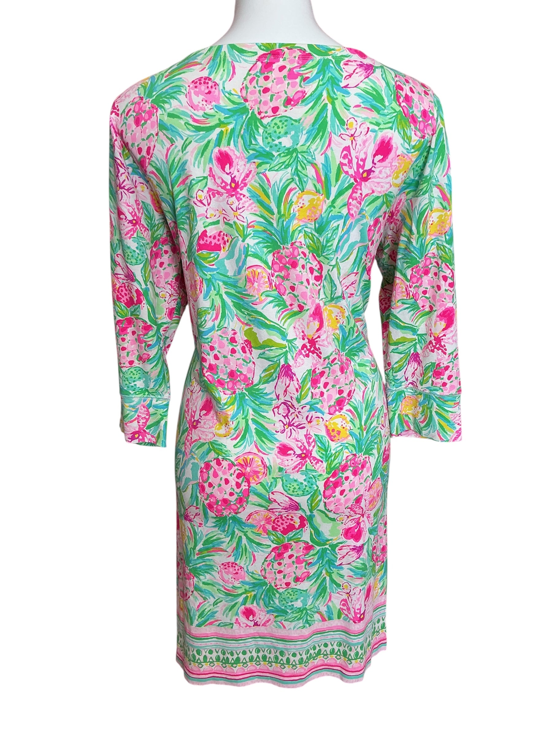 Lilly Pulitzer UPF 50+ Sophie Dress Resort White Pear Necessities Engineered - Size XXL